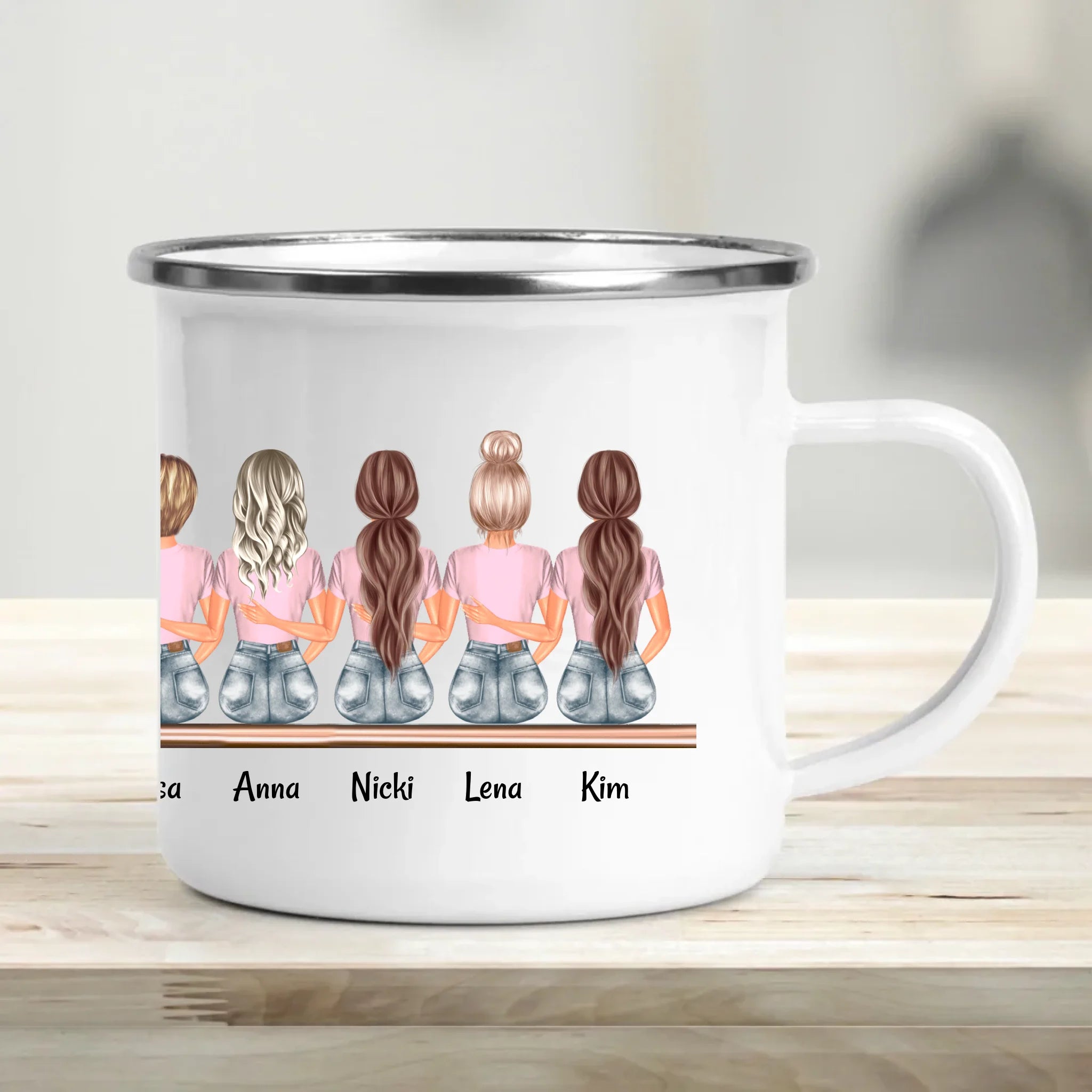 Emaille Tasse mockup
