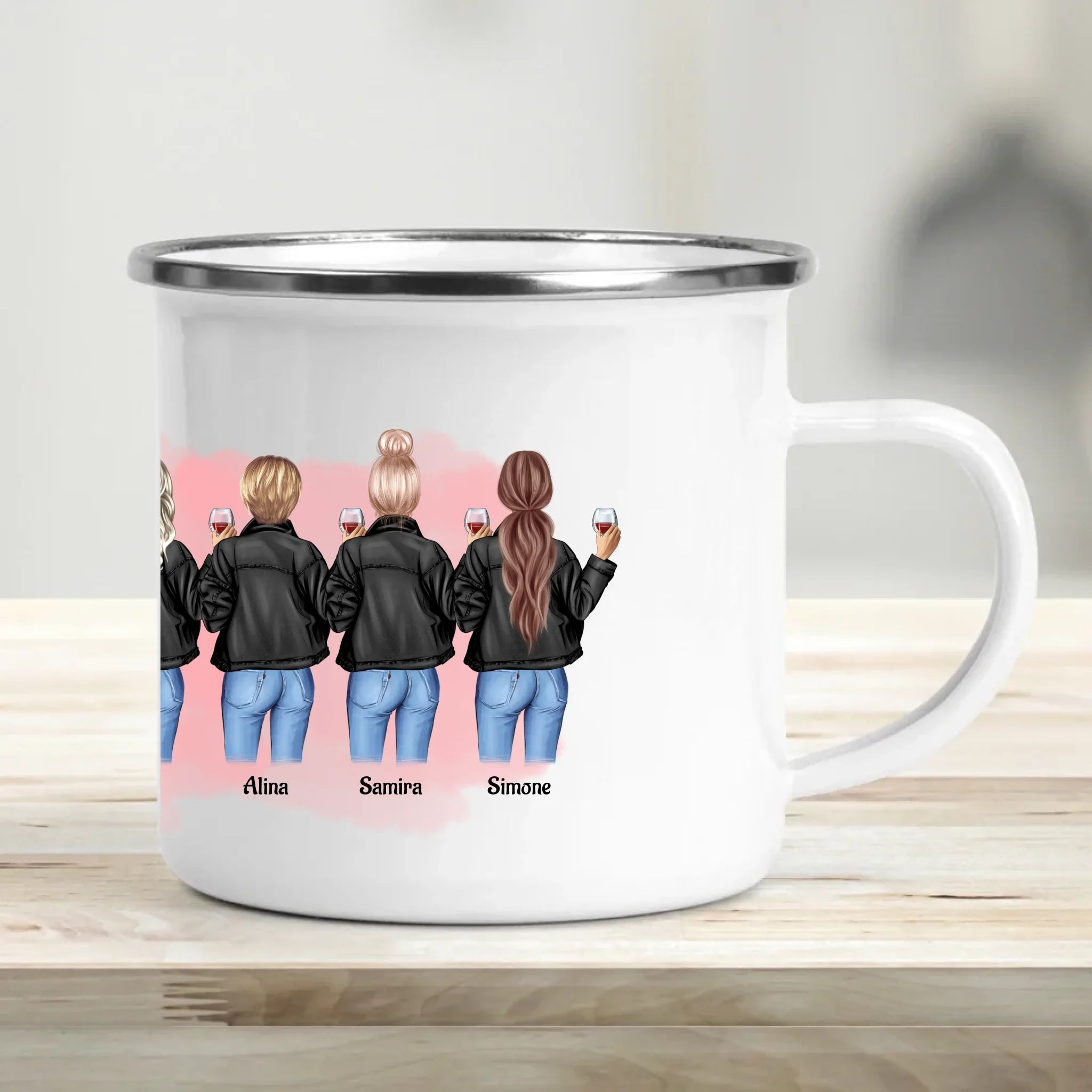 Emaille Tasse mockup