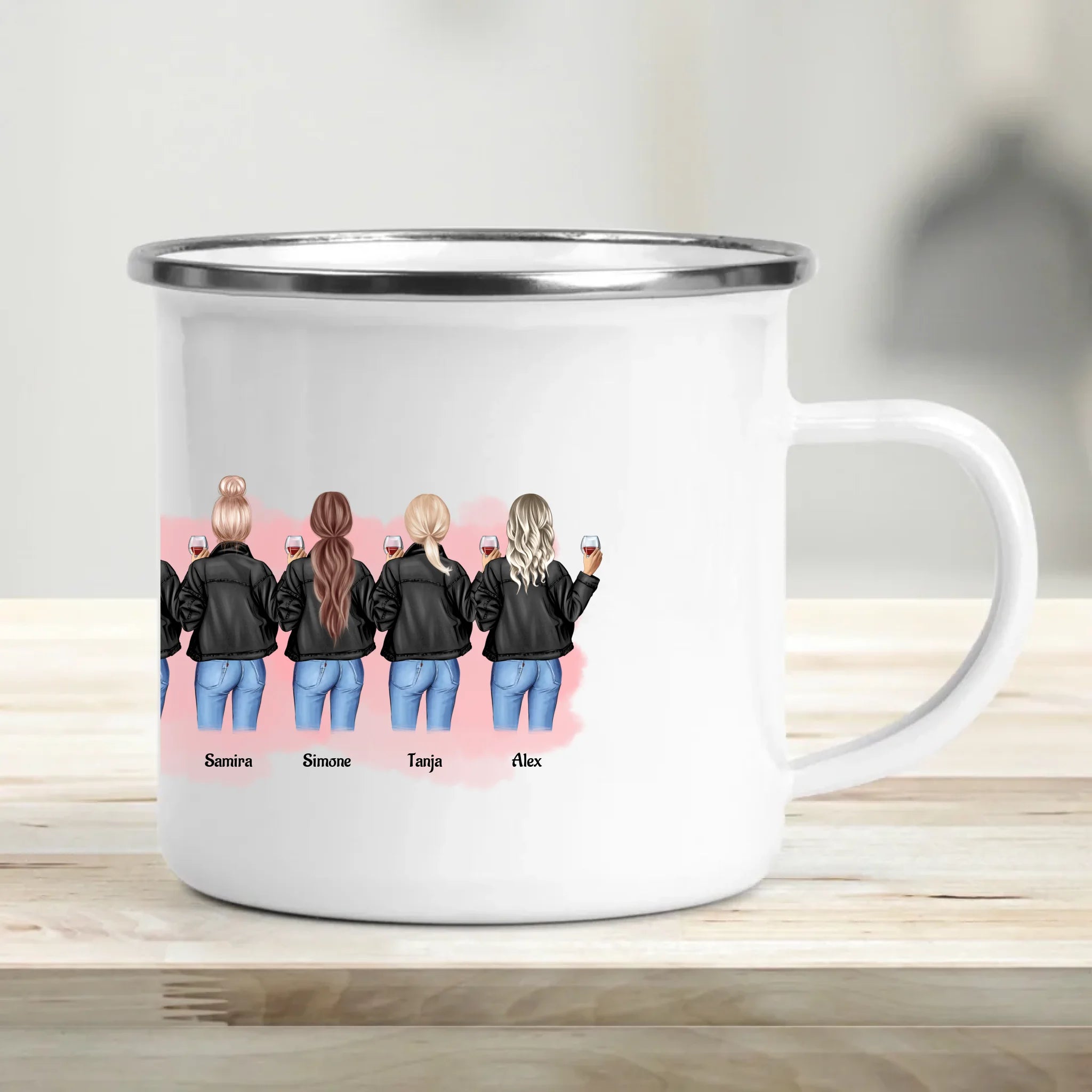 Emaille Tasse mockup
