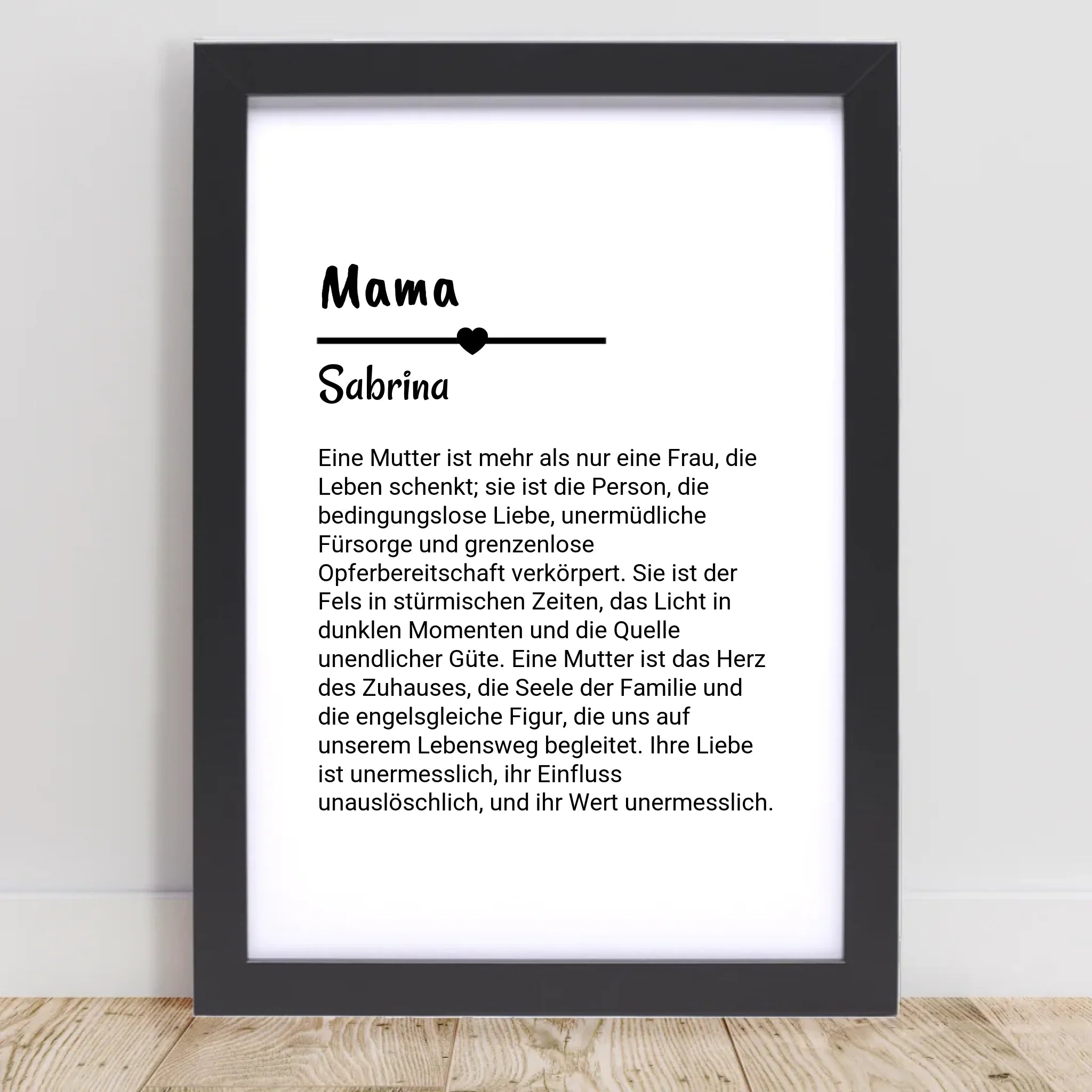 Poster mit Rahmen Schwarz 1