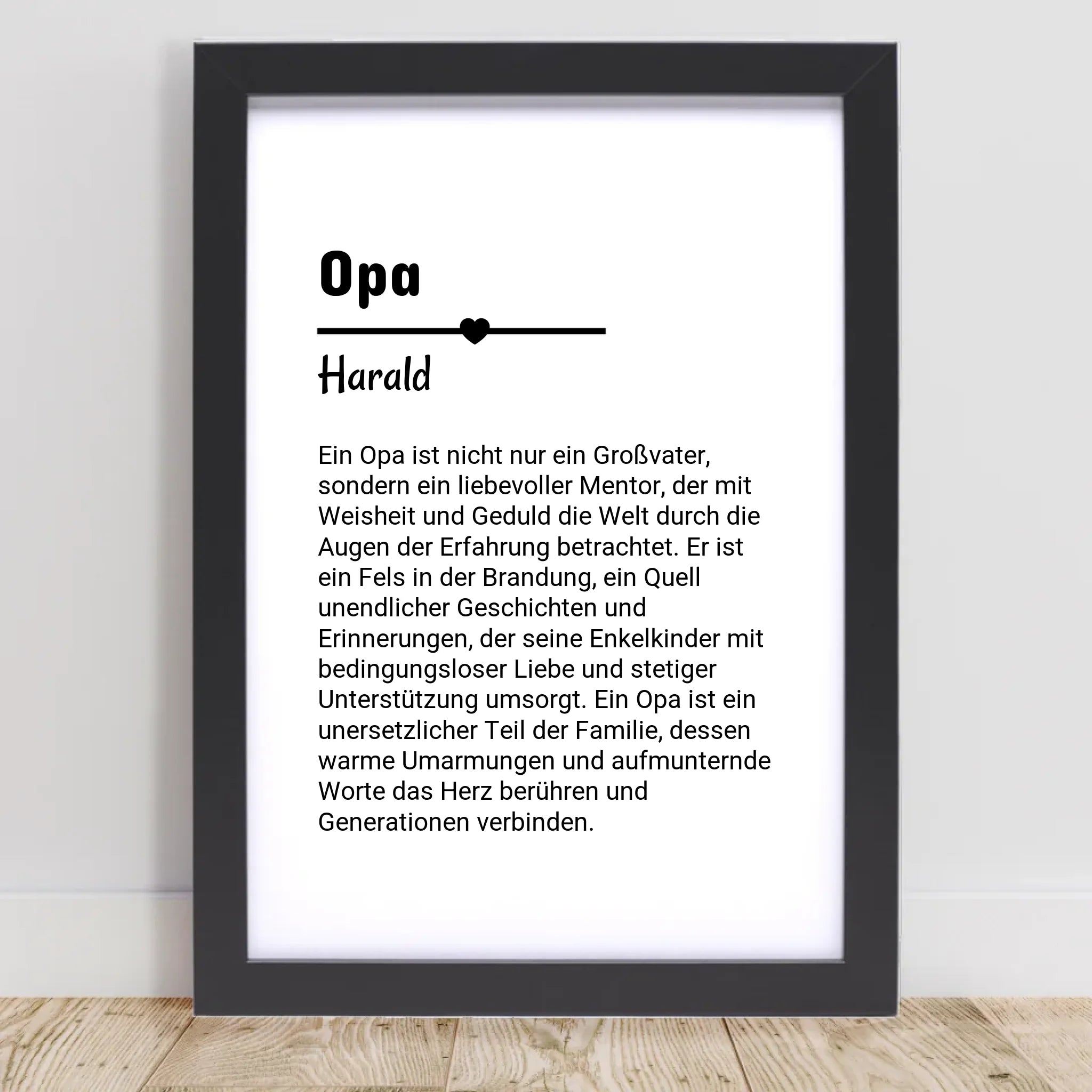 Poster mit Rahmen Schwarz 1