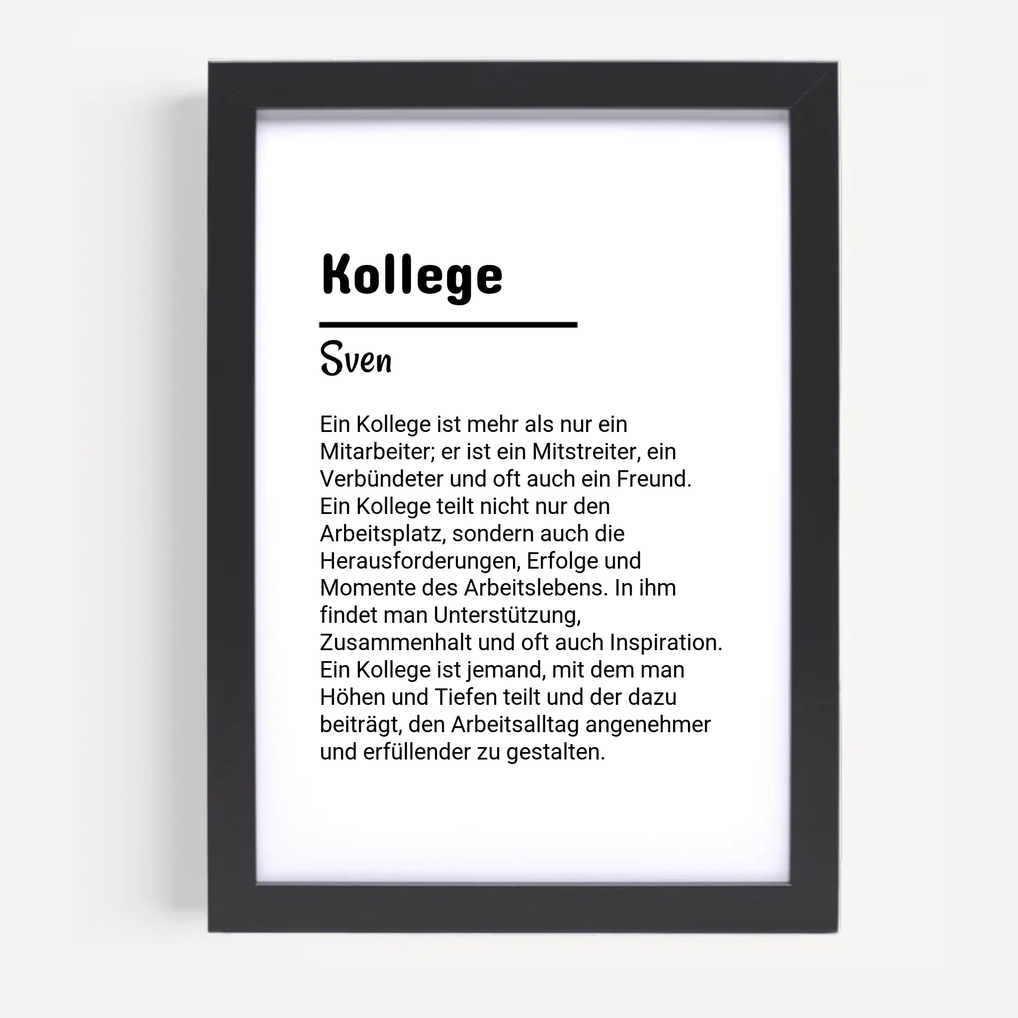 Poster mit Rahmen Schwarz 5
