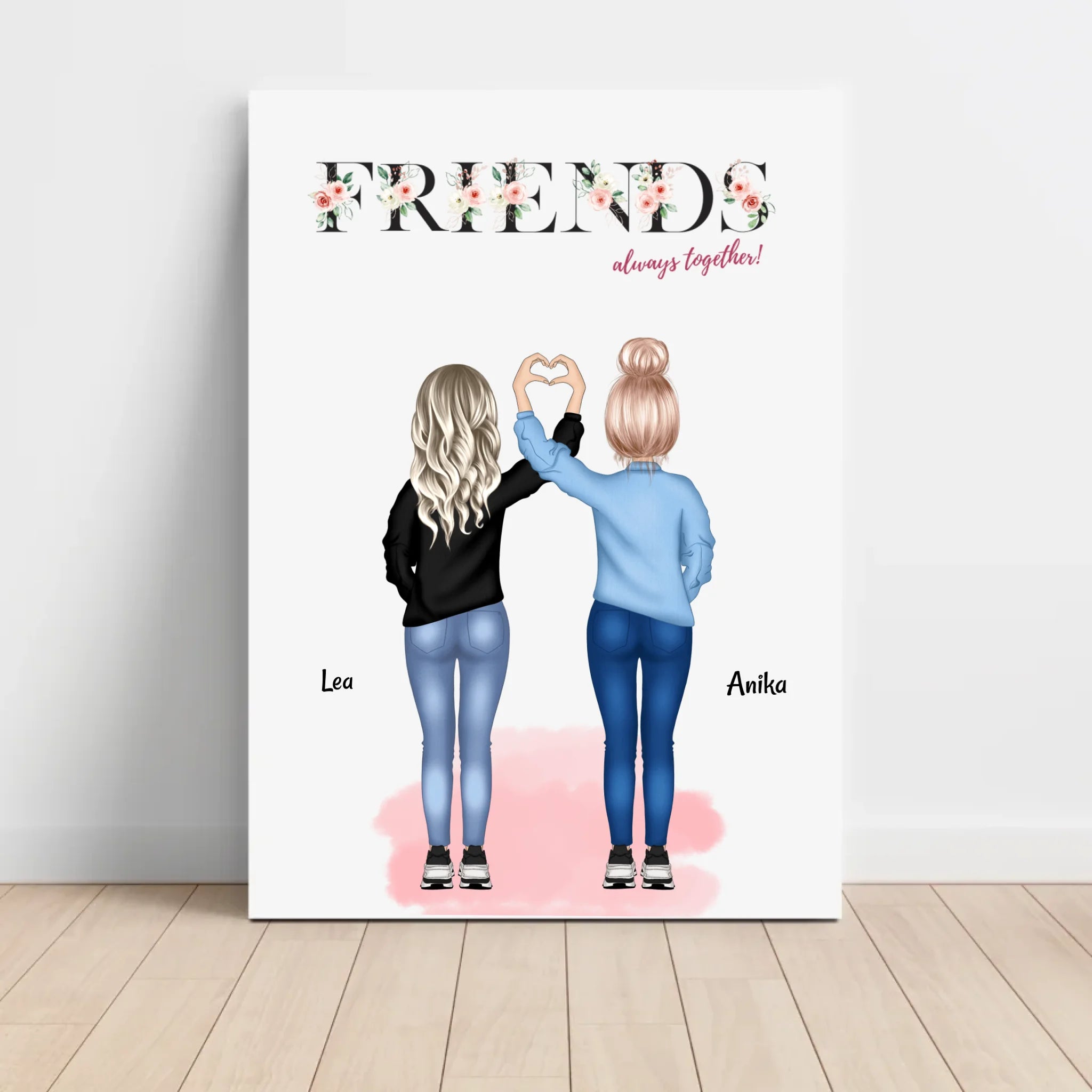 Geschenk beste Freundin Poster personalisiert - Cantty