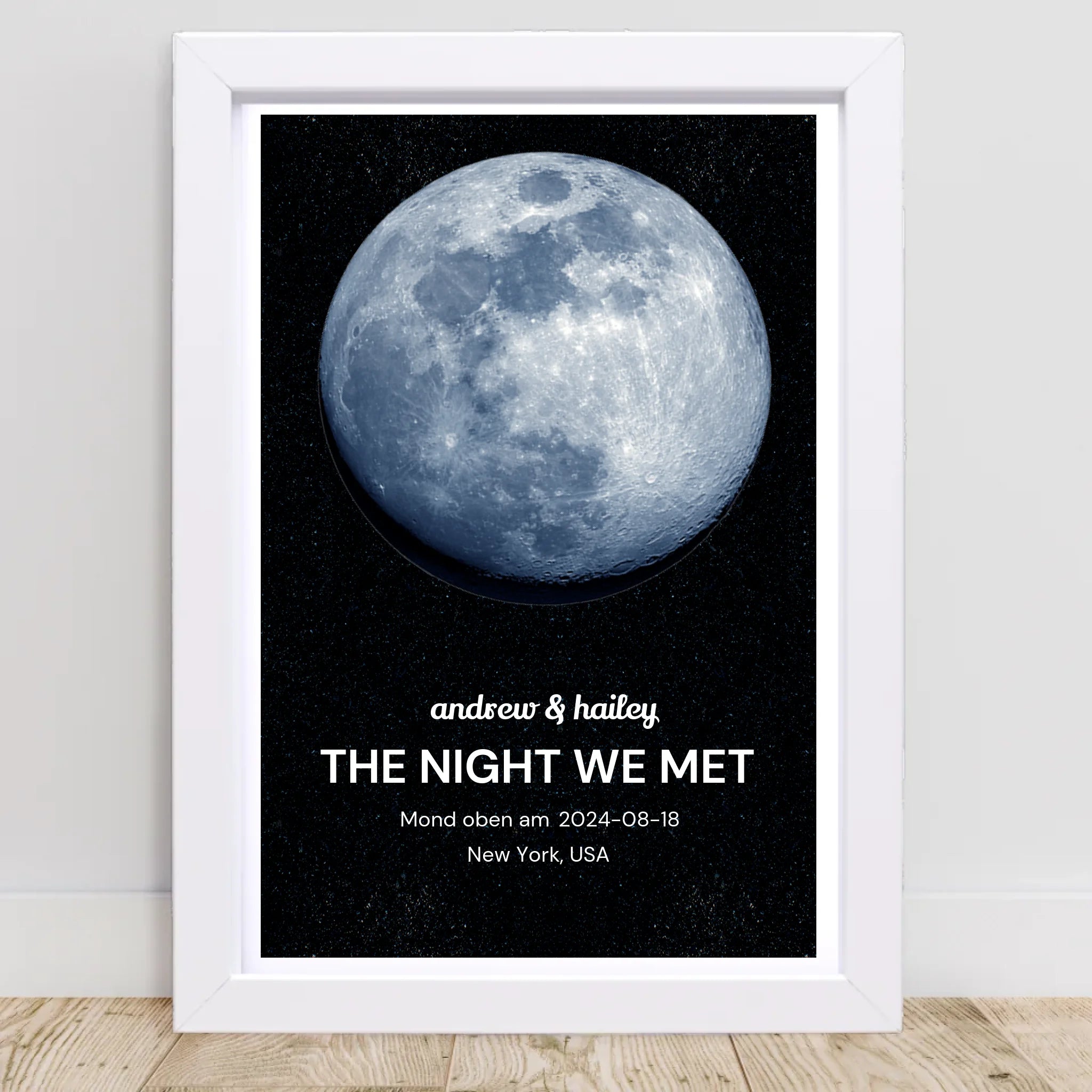 Mond Poster personalisiert - Cantty