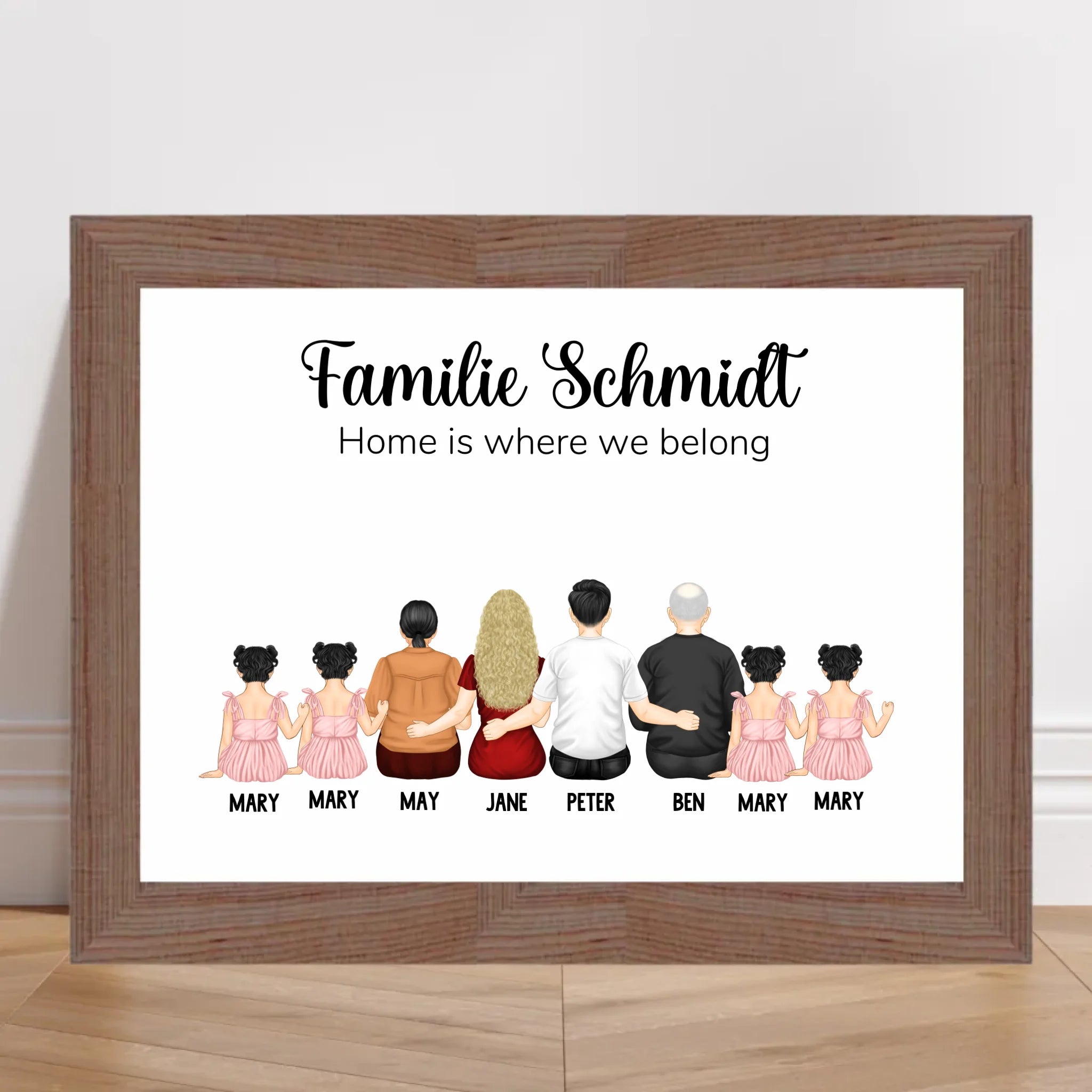 Familie Geschenk Poster personalisiert - Cantty