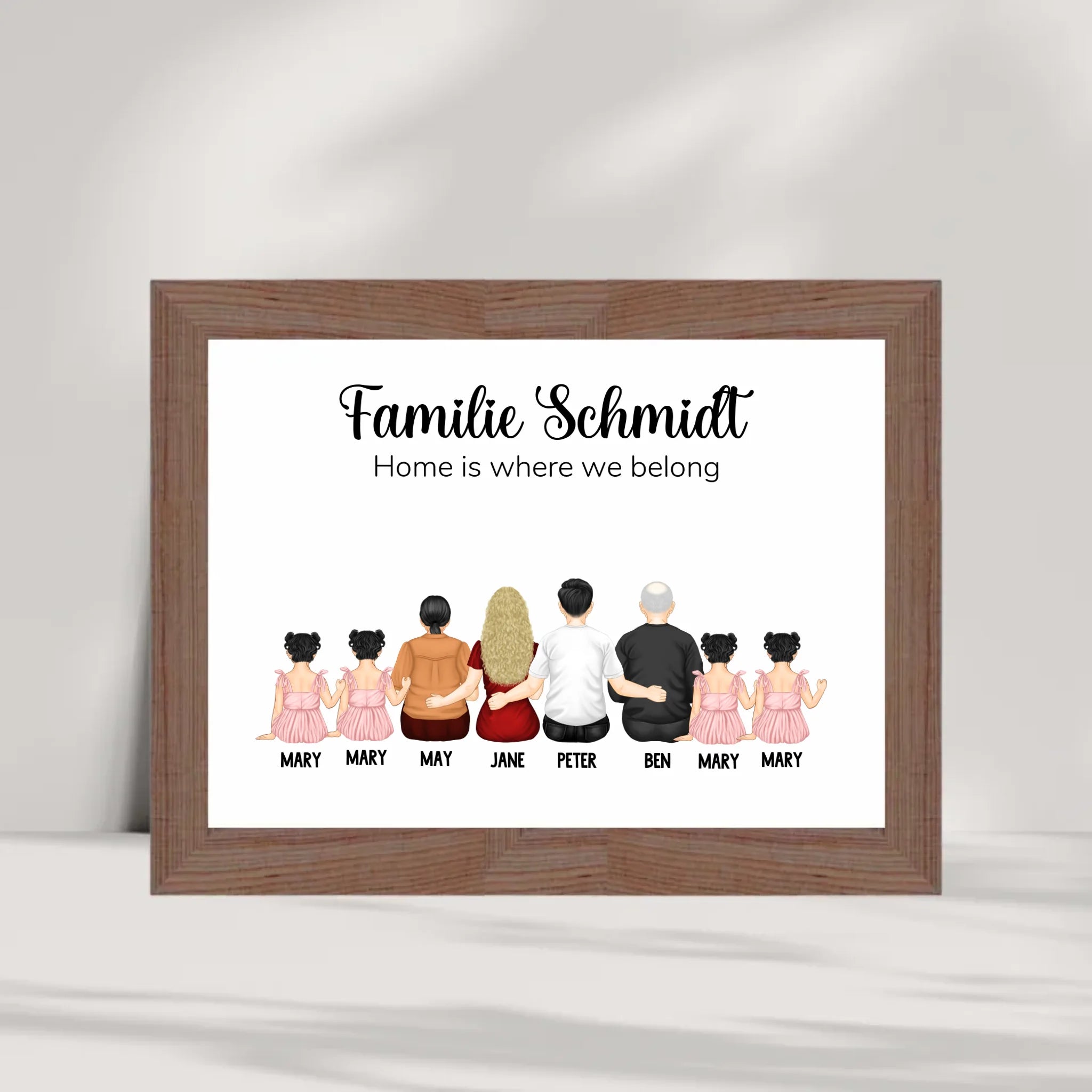 Familie Geschenk Poster personalisiert - Cantty