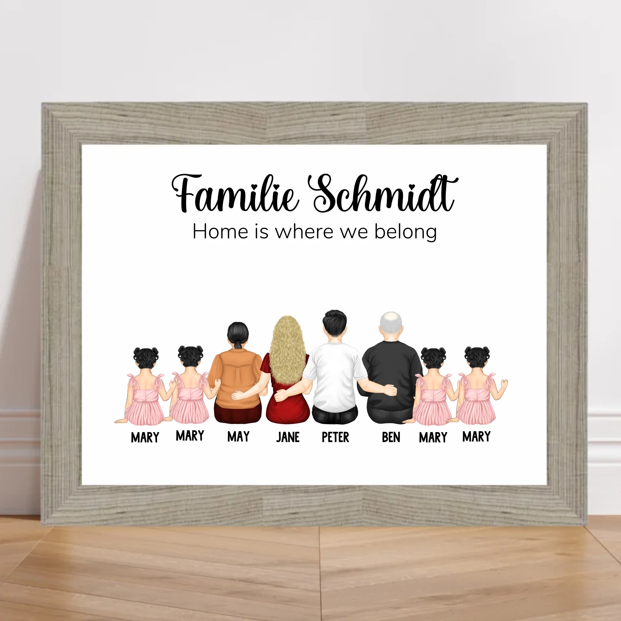Familie Geschenk Poster personalisiert - Cantty