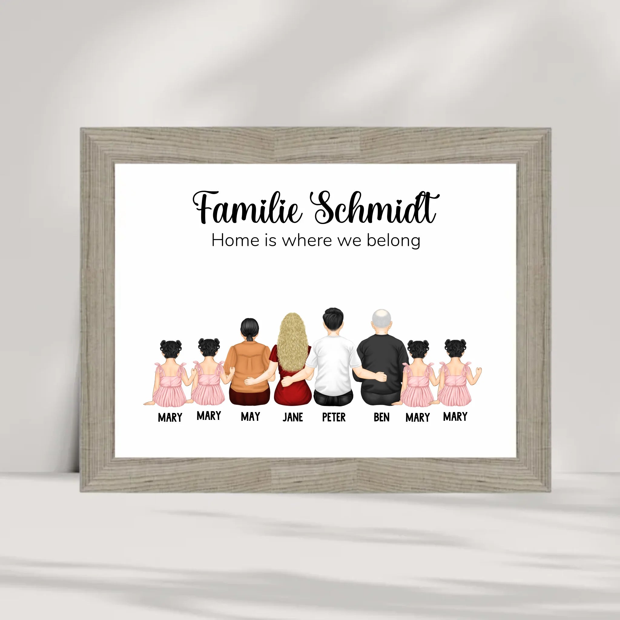 Familie Geschenk Poster personalisiert - Cantty