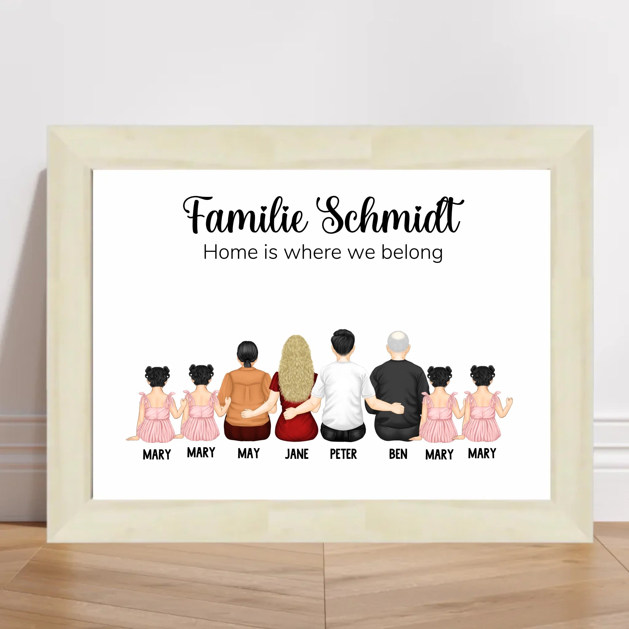Familie Geschenk Poster personalisiert - Cantty
