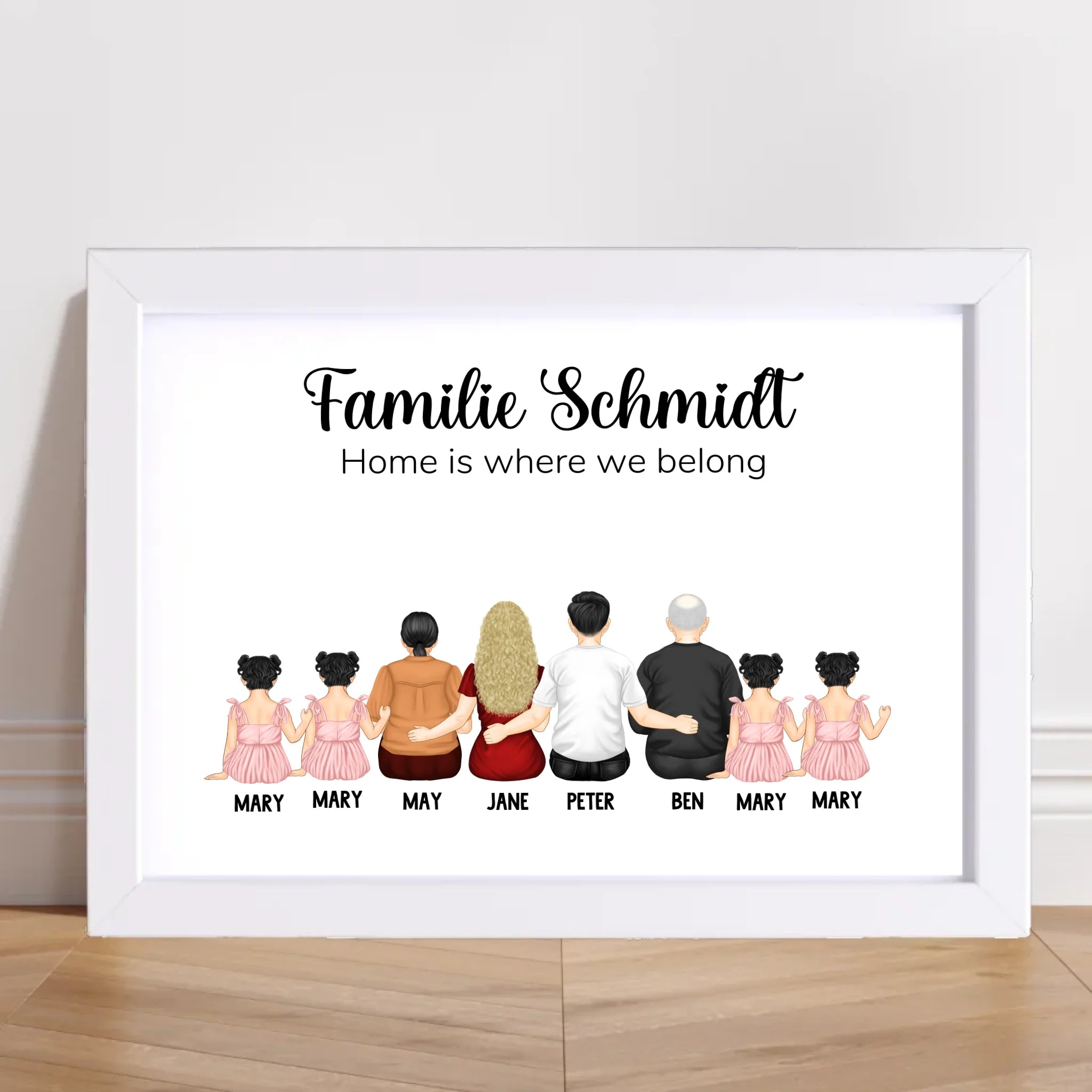 Familie Geschenk Poster personalisiert - Cantty