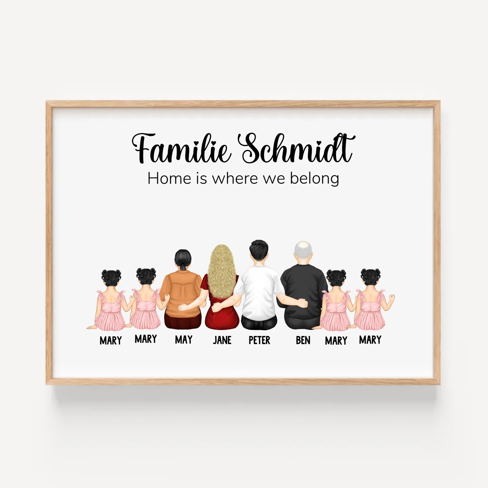 Familie Geschenk Poster personalisiert - Cantty