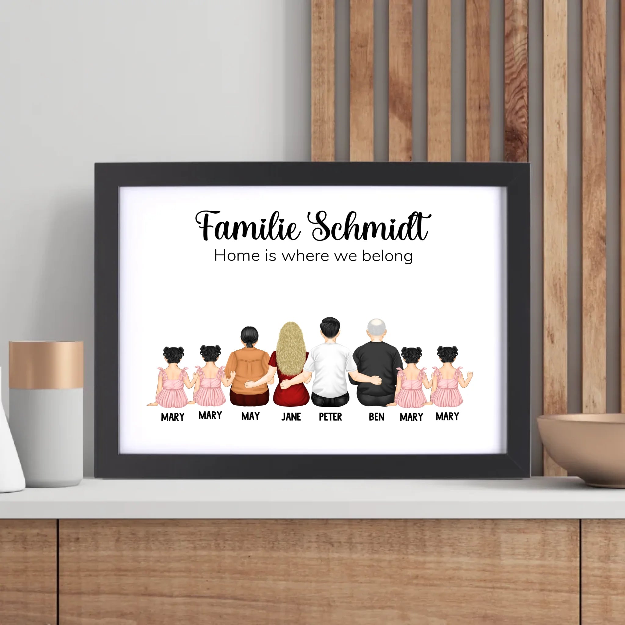 Familie Geschenk Poster personalisiert - Cantty