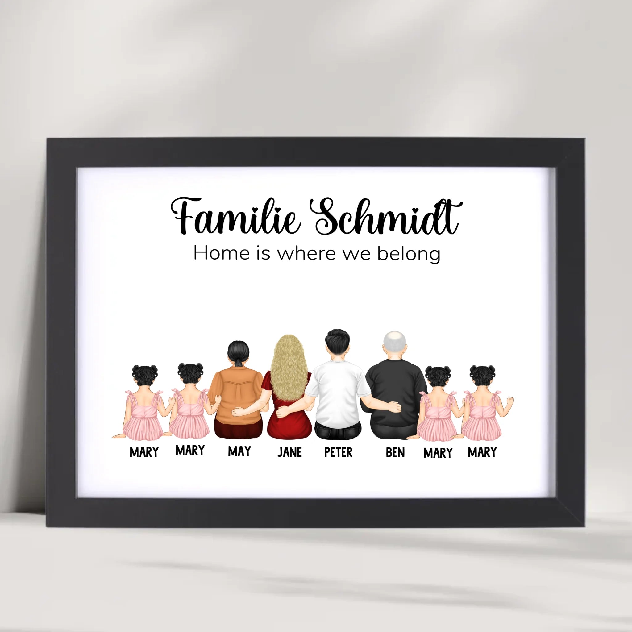 Familie Geschenk Poster personalisiert - Cantty