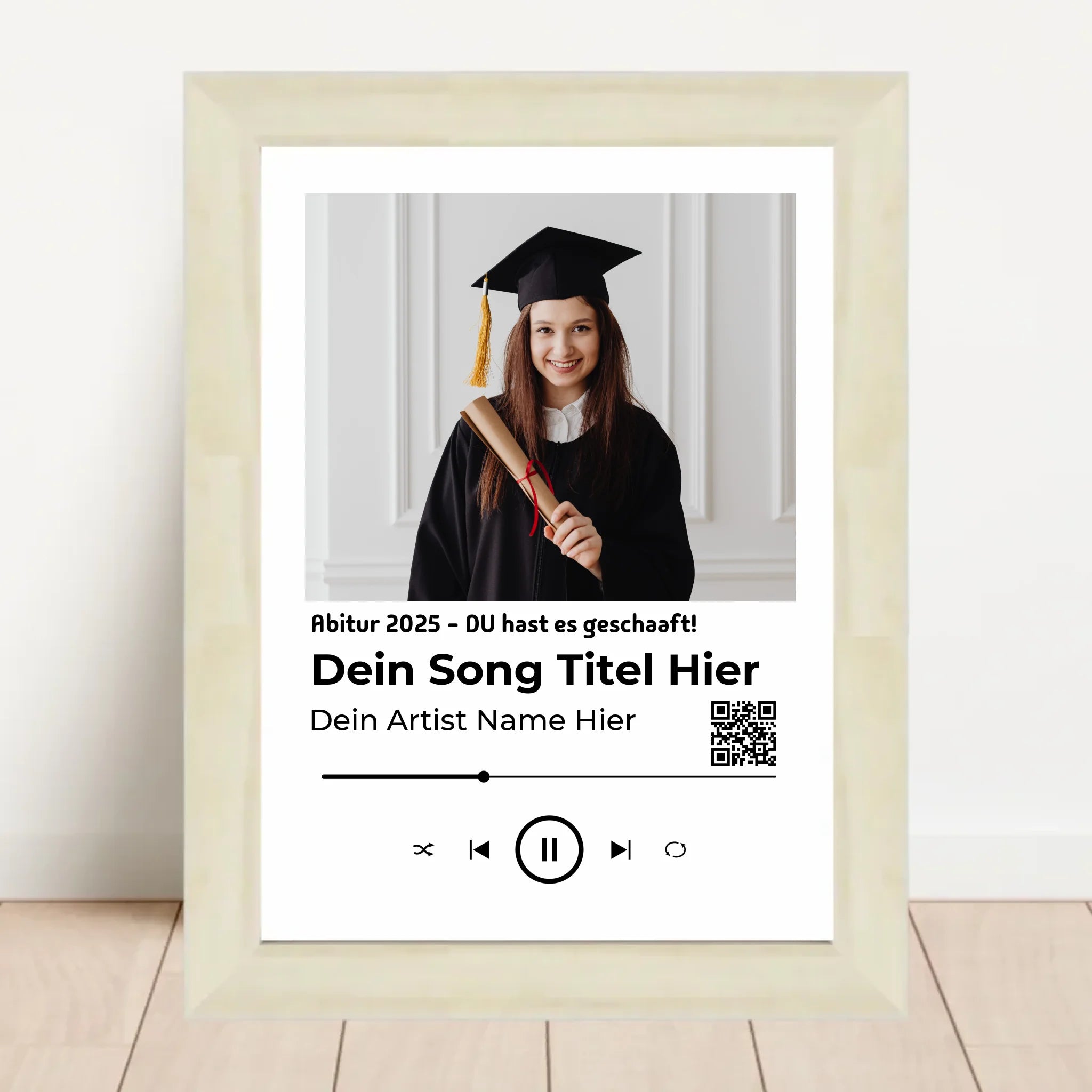 Abitur Geschenk Foto Musikplayer Lieblingslied Poster - Cantty