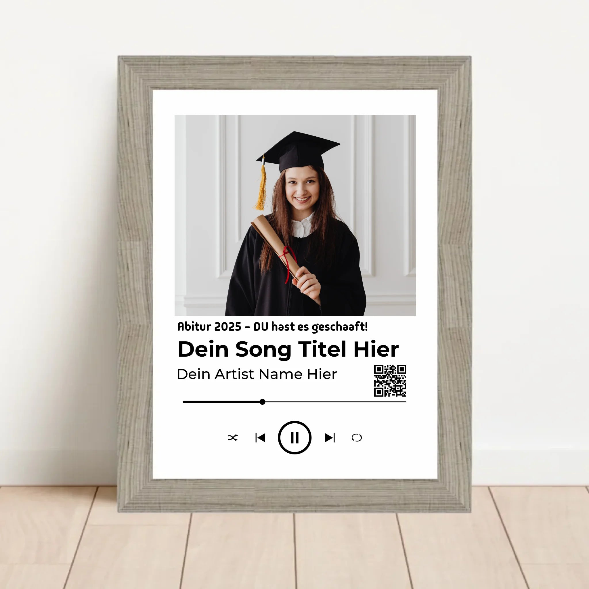 Abitur Geschenk Foto Musikplayer Lieblingslied Poster - Cantty