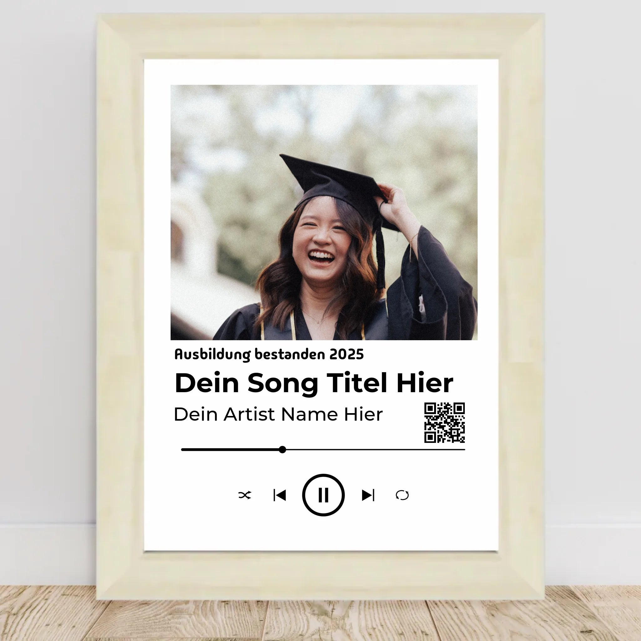 Ausbildung bestanden Geschenk Musikposter Lieblingslied - Cantty