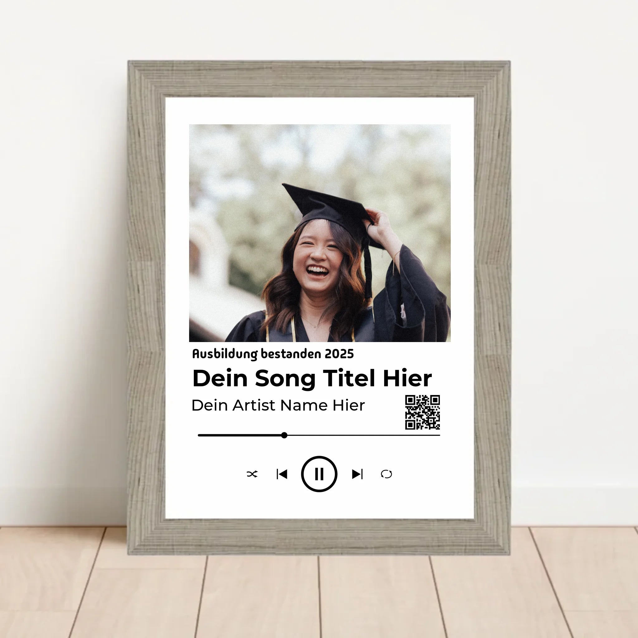 Ausbildung bestanden Geschenk Musikposter Lieblingslied - Cantty