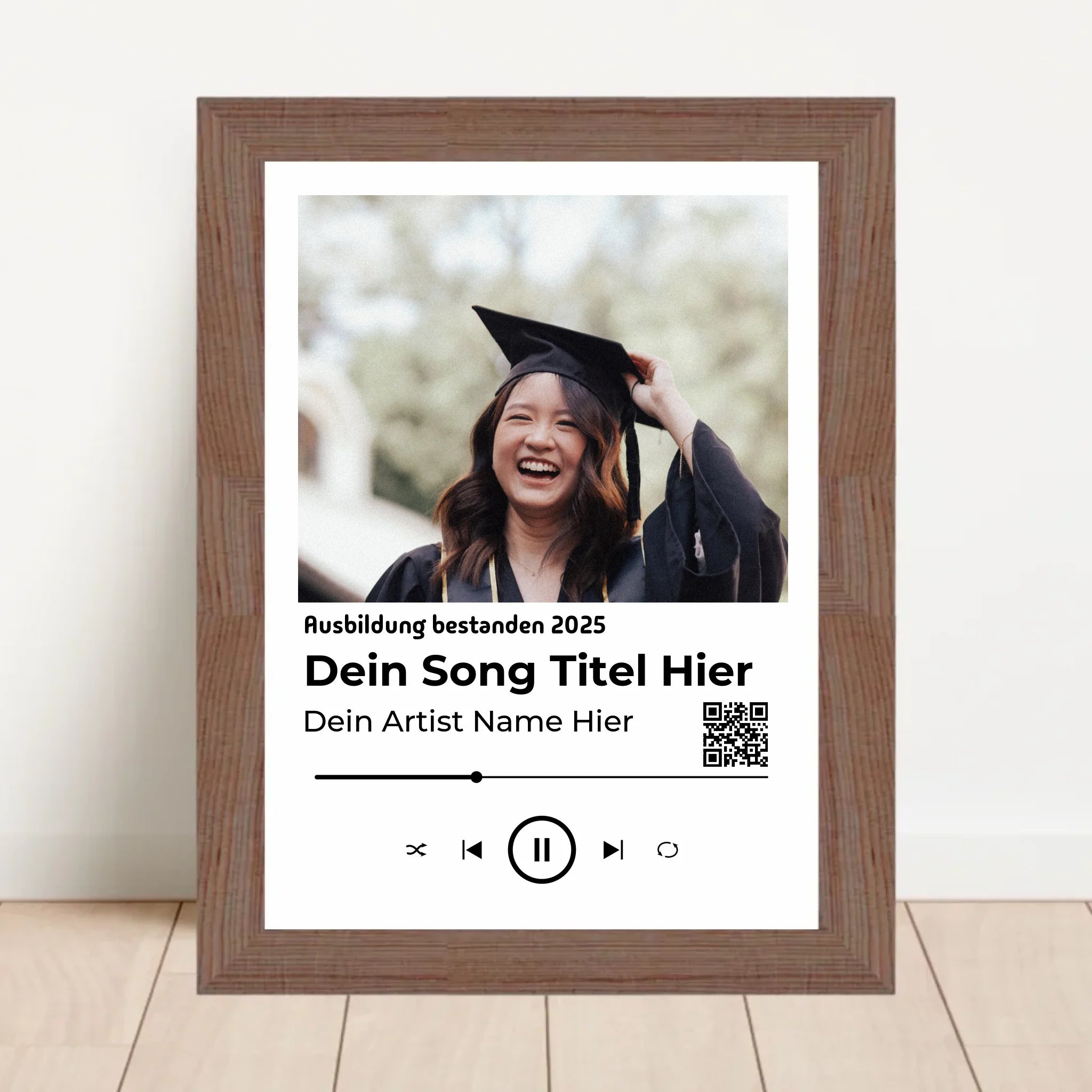 Ausbildung bestanden Geschenk Musikposter Lieblingslied - Cantty