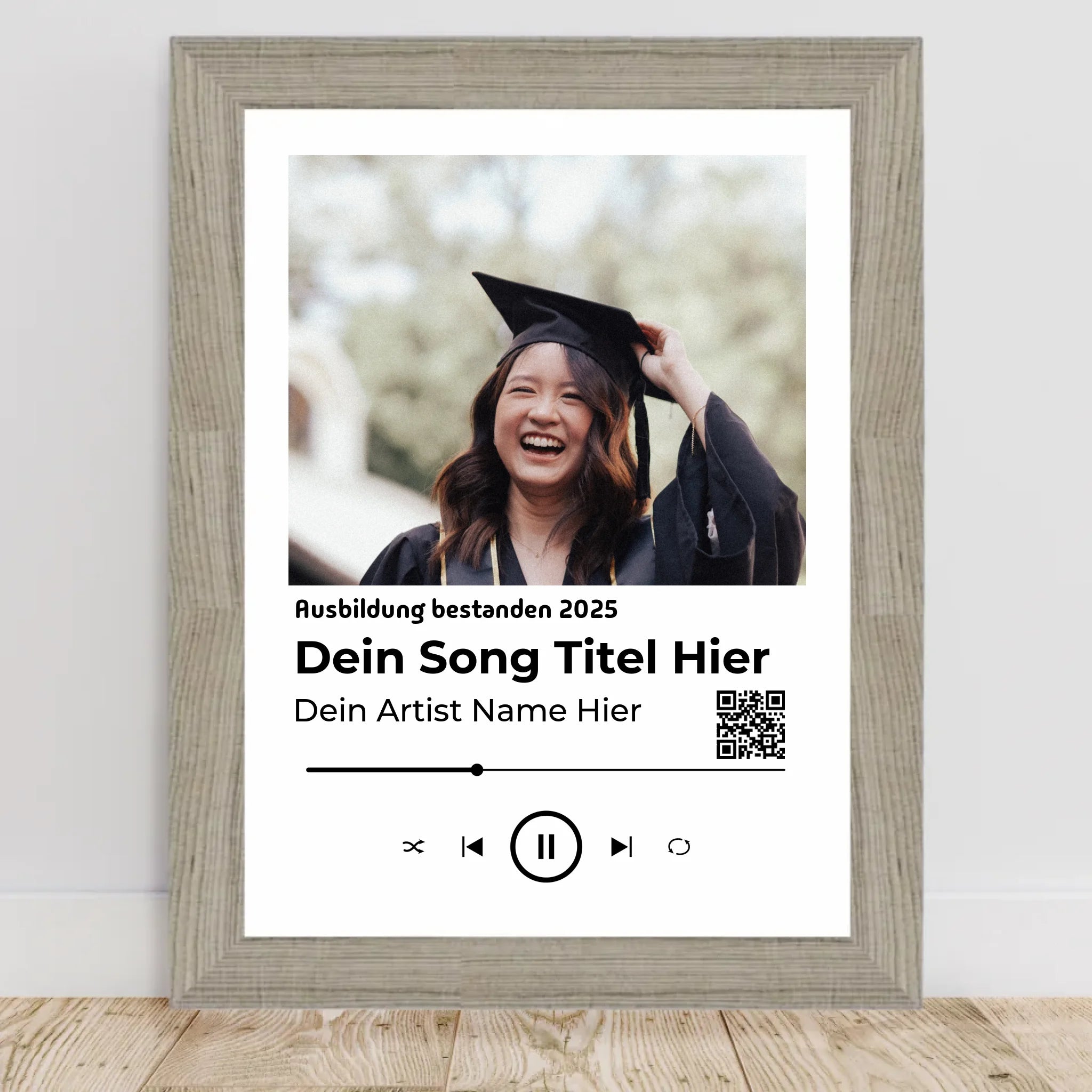 Ausbildung bestanden Geschenk Musikposter Lieblingslied - Cantty