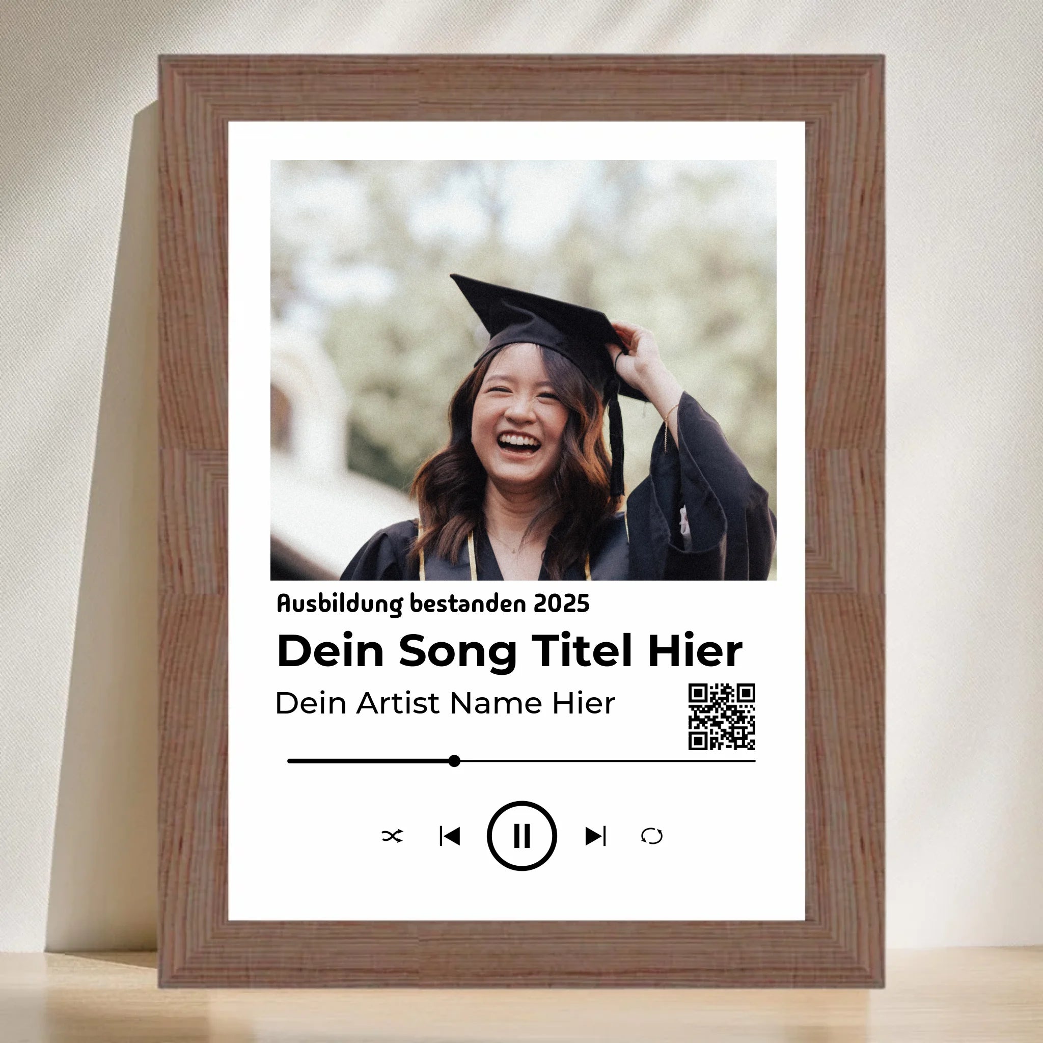 Ausbildung bestanden Geschenk Musikposter Lieblingslied - Cantty