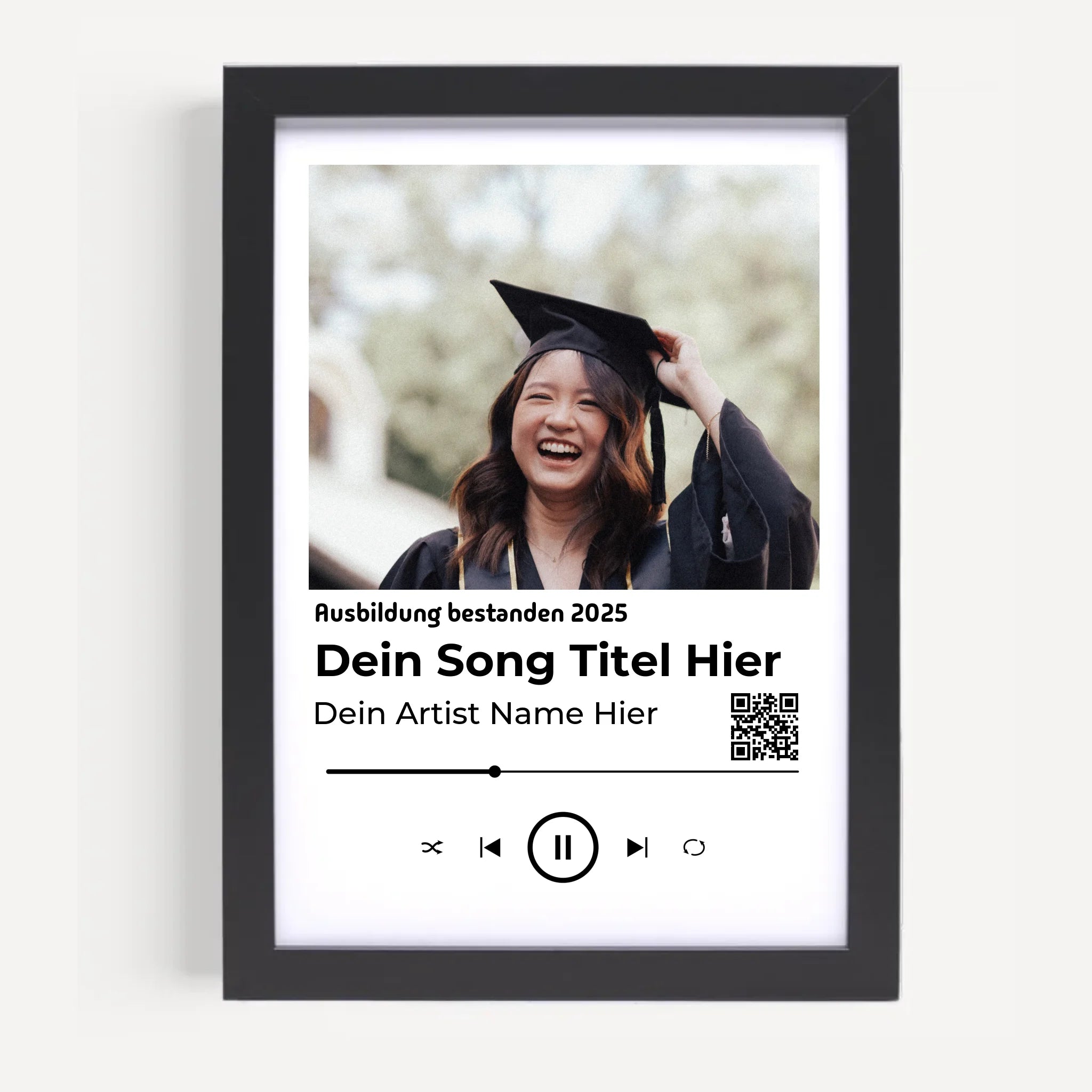 Ausbildung bestanden Geschenk Musikposter Lieblingslied - Cantty