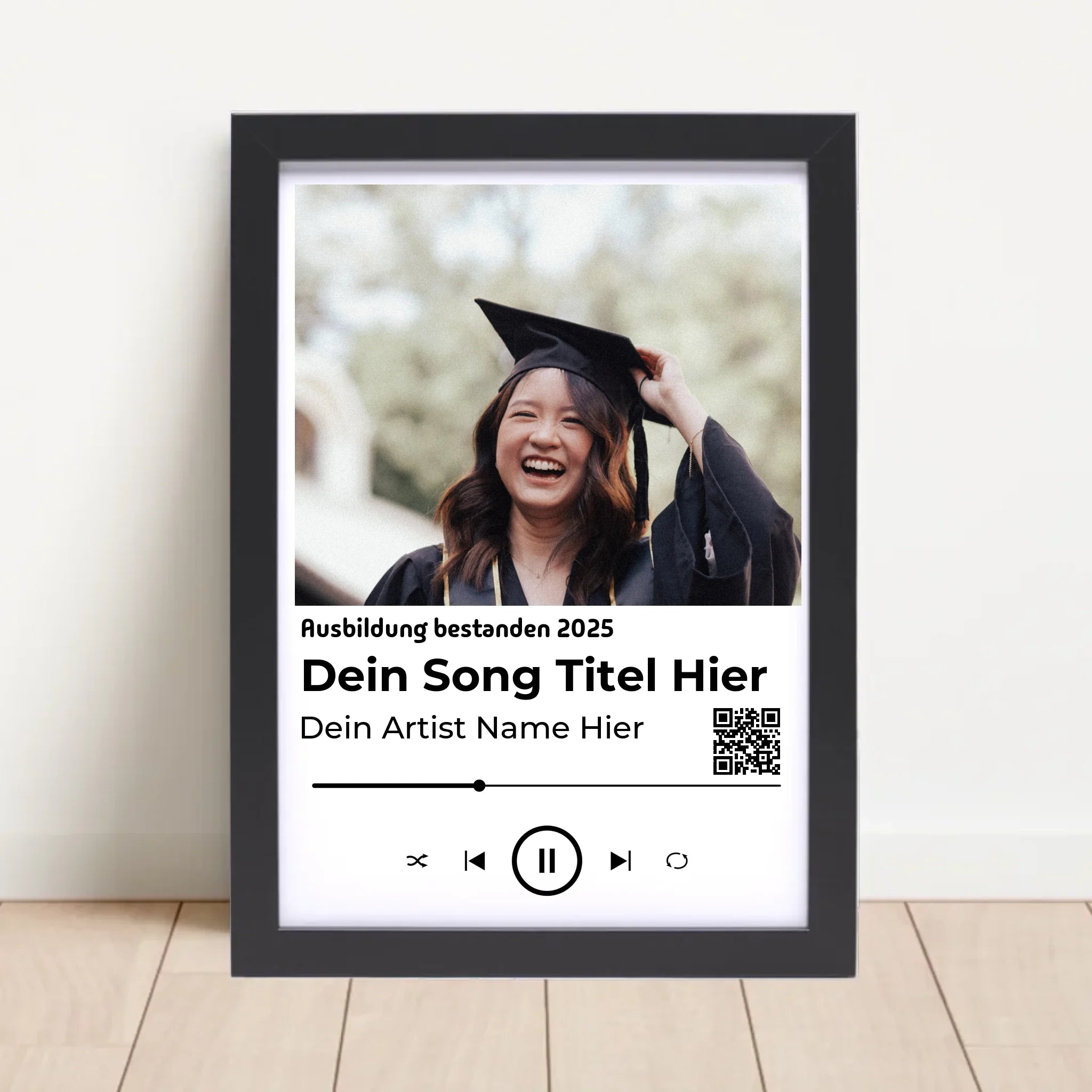 Ausbildung bestanden Geschenk Musikposter Lieblingslied - Cantty
