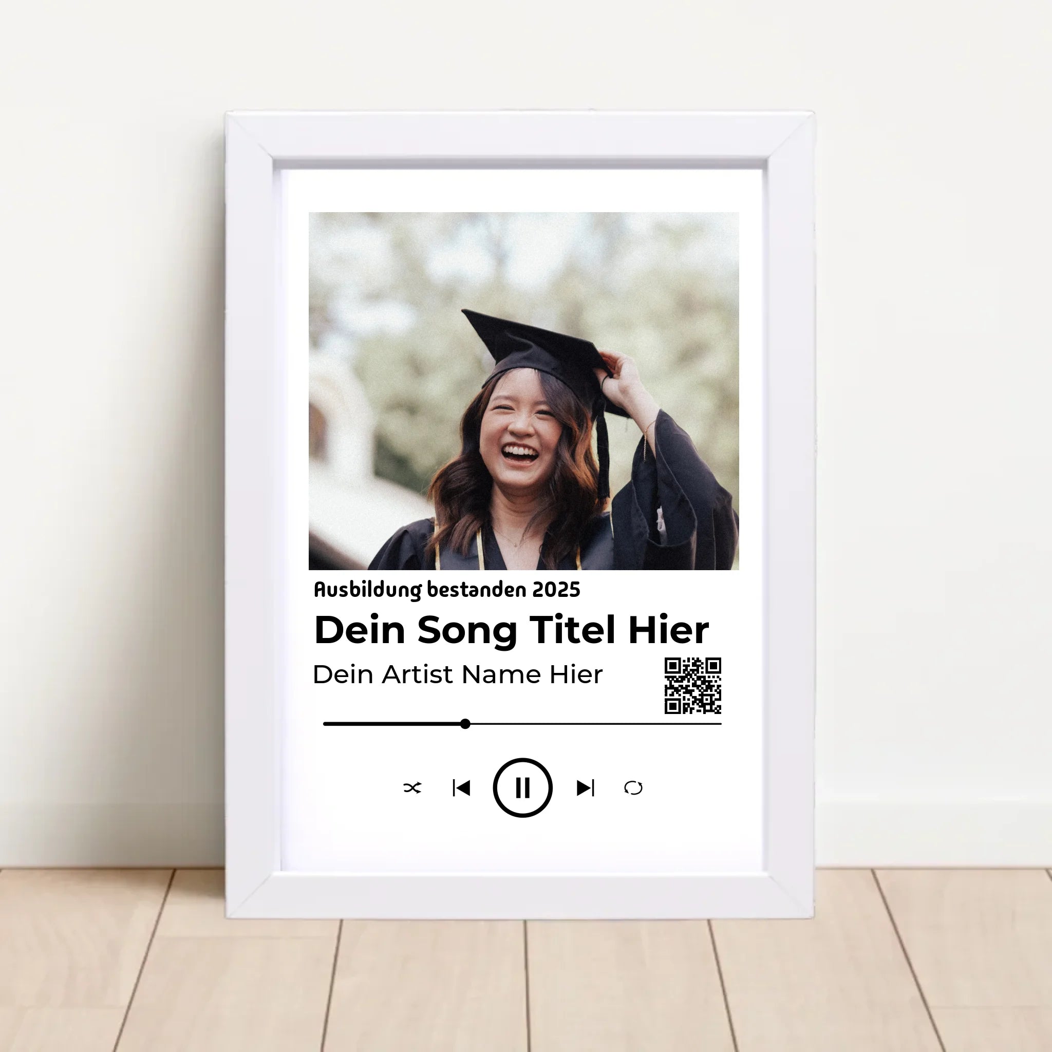 Ausbildung bestanden Geschenk Musikposter Lieblingslied - Cantty