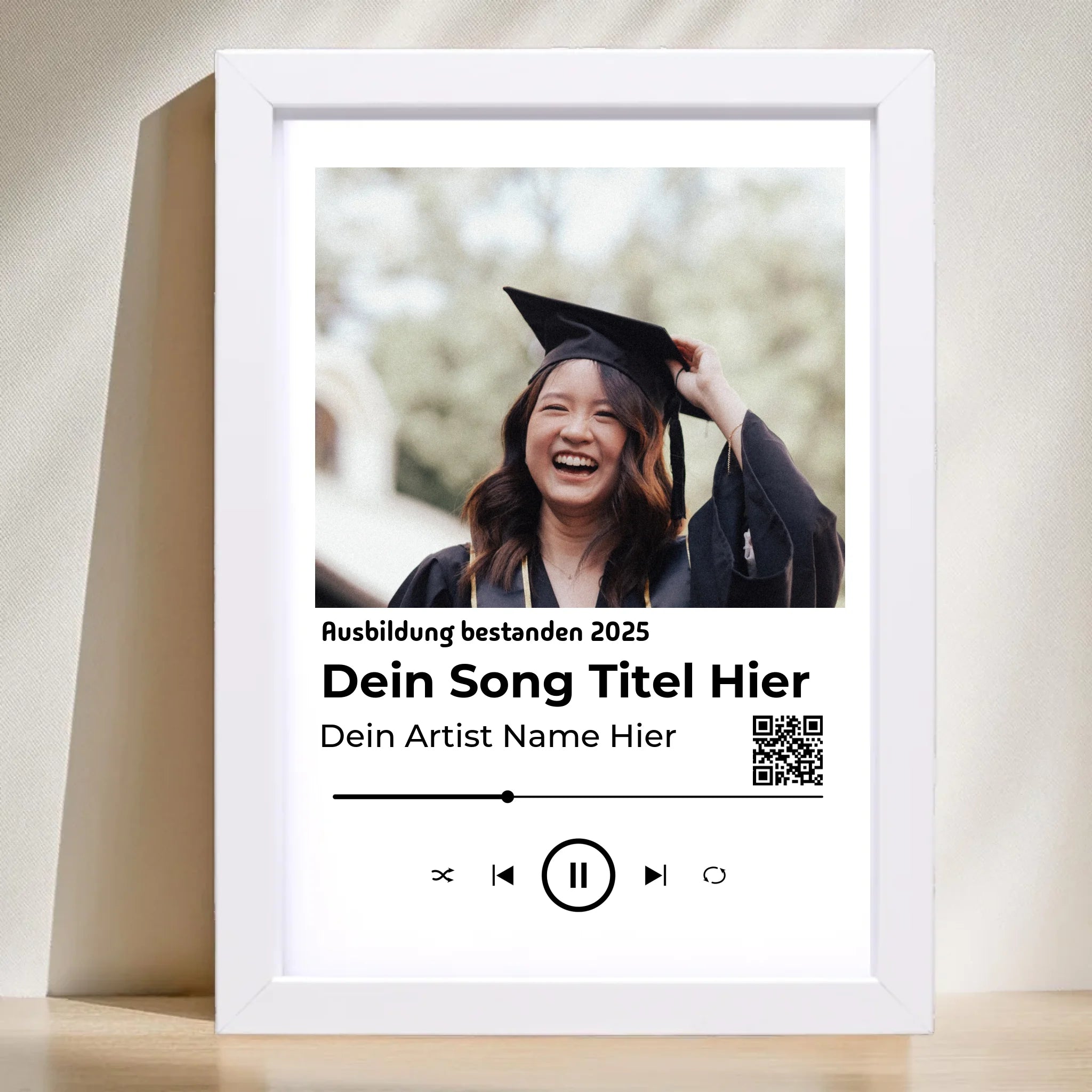 Ausbildung bestanden Geschenk Musikposter Lieblingslied - Cantty