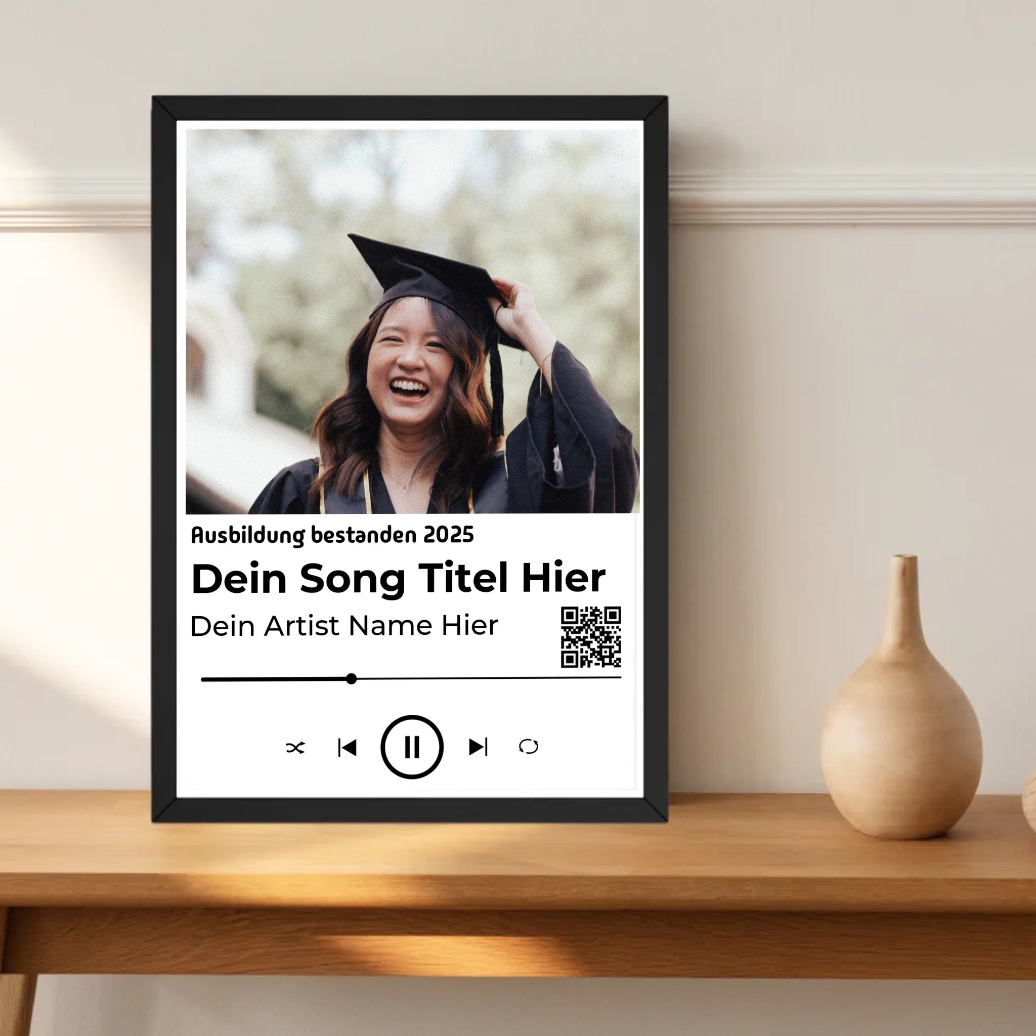 Ausbildung bestanden Geschenk Musikposter Lieblingslied - Cantty