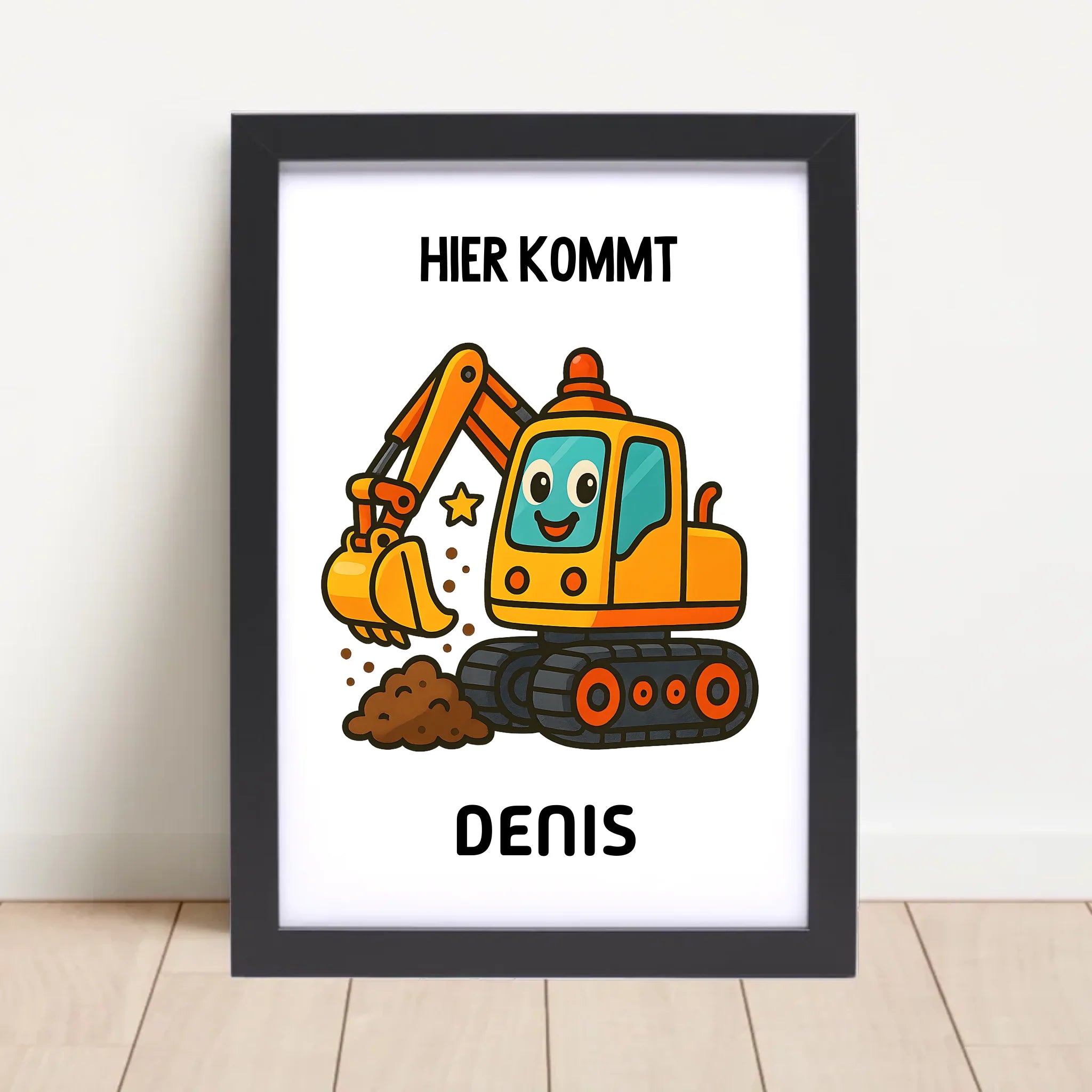 Poster mit Rahmen Schwarz 4