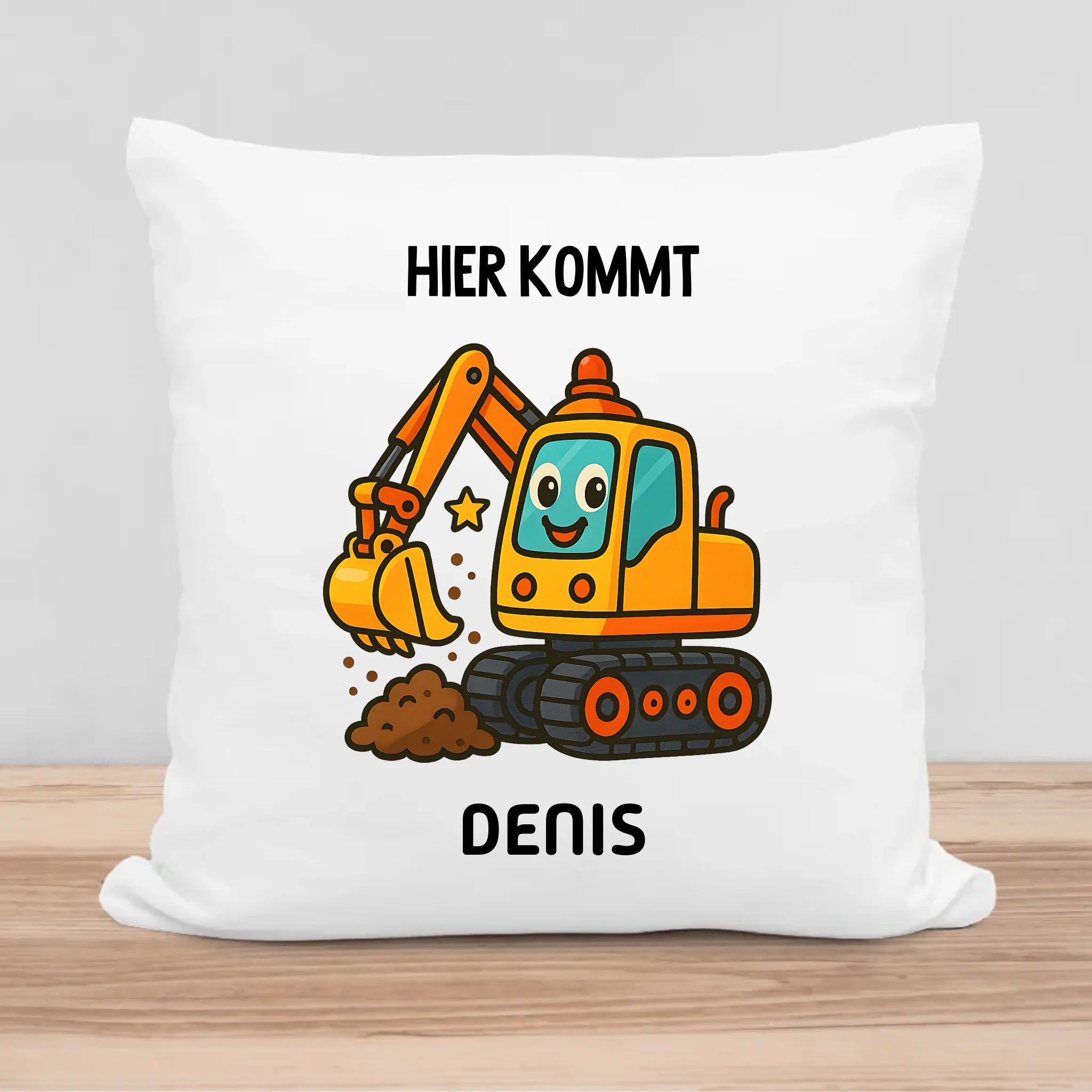 Kinder Bagger Kissen Geschenk mit Name - Cantty