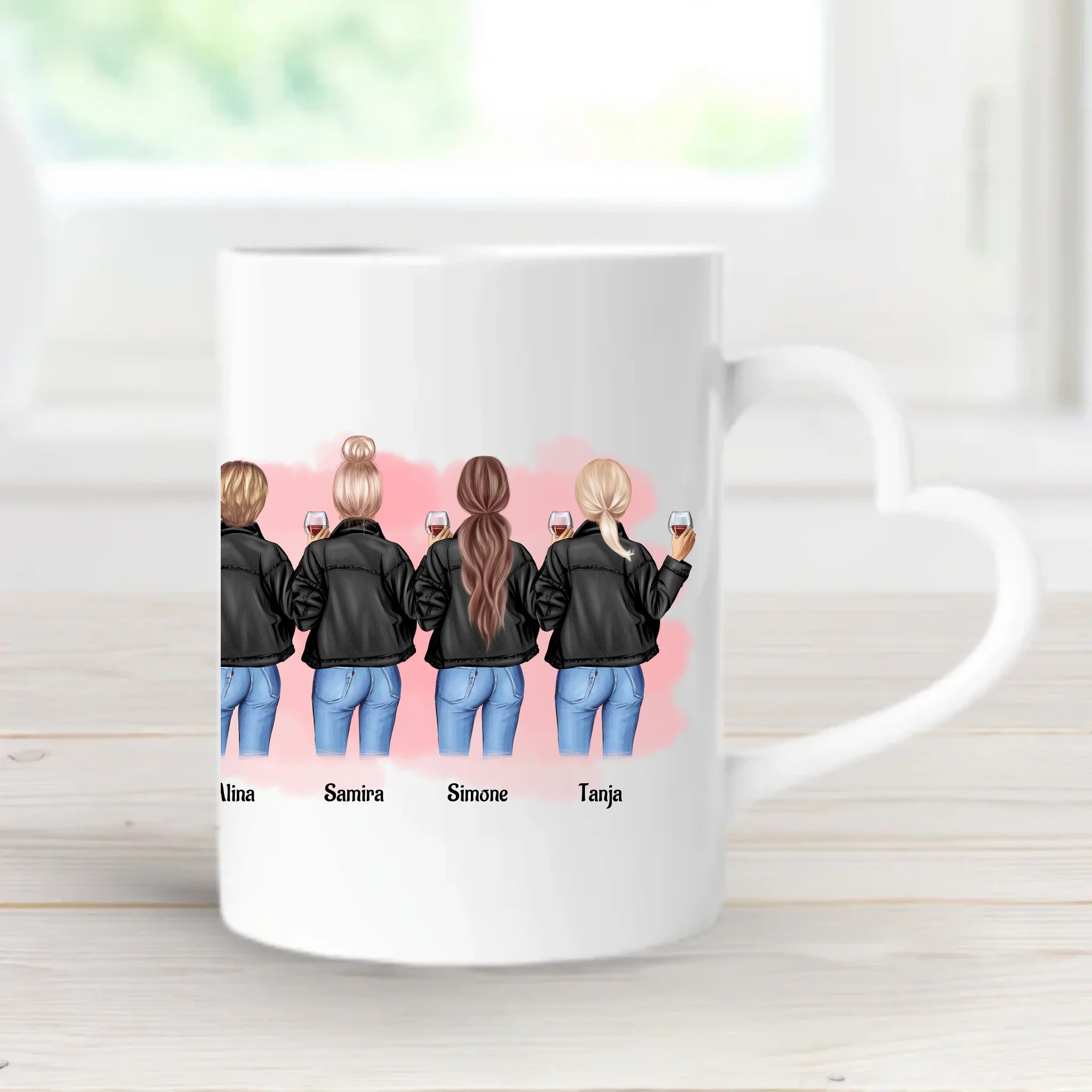 7 Kolleginnen Tasse Geschenk personalisiert - Cantty