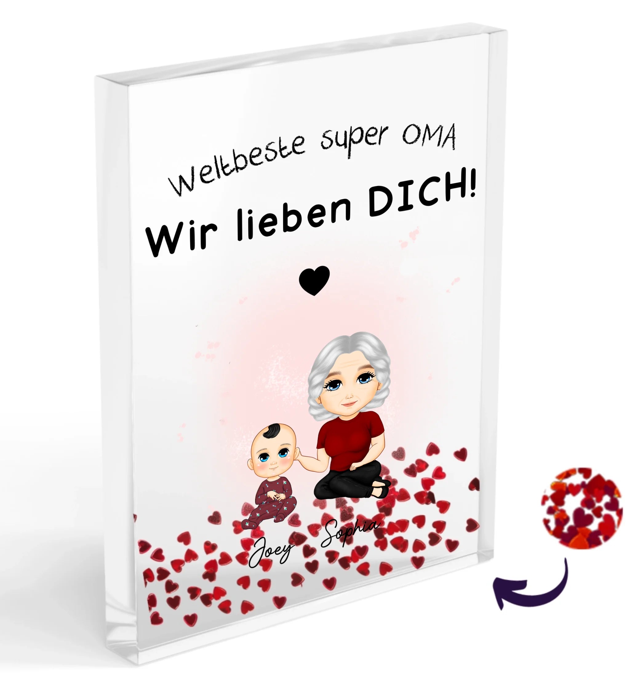 Personalisiertes Oma Geschenk Bild von Enkel