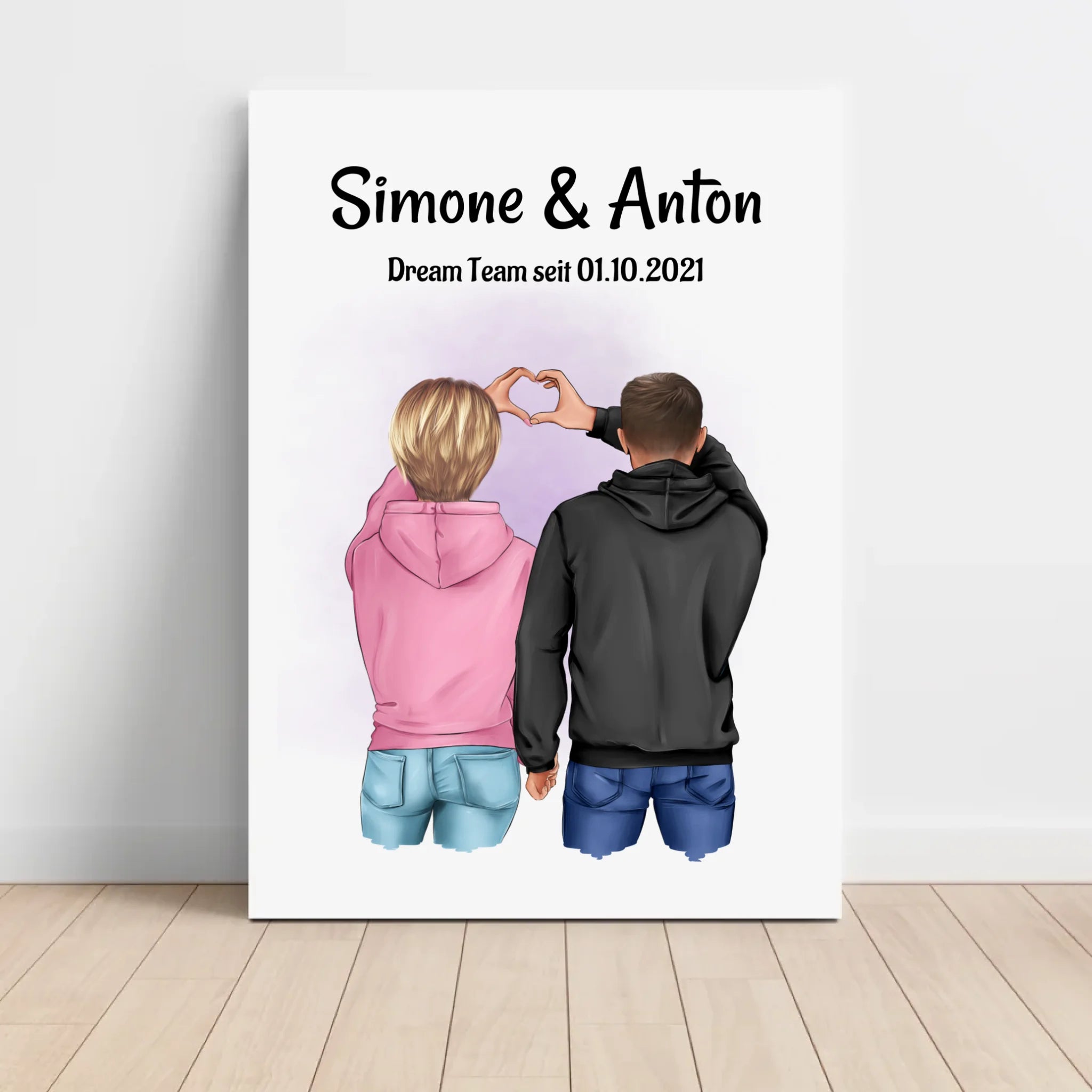 Jahrestag Geschenk Bild für Paar Freund & Freundin personalsiiert - Cantty