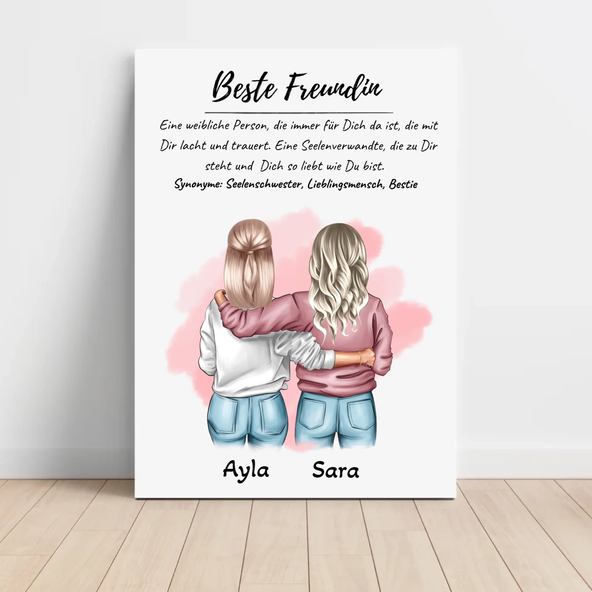 Beste Freundin Defintion Bild Geschenk personalisiert - Cantty
