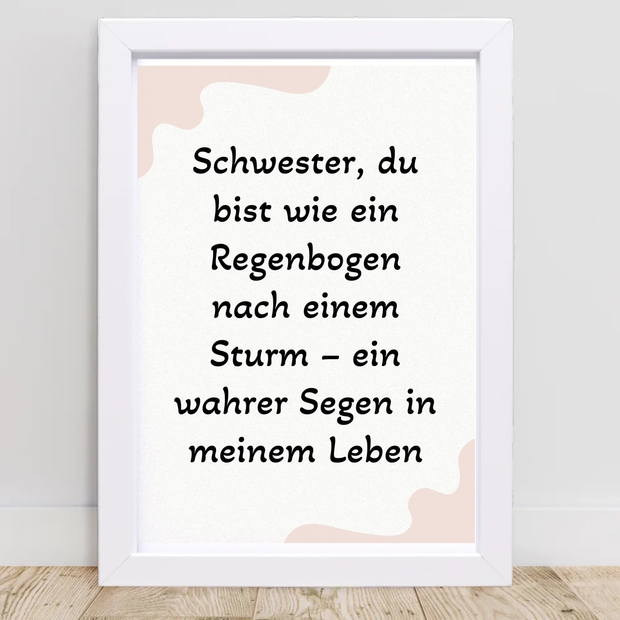 Geschenk für Schwester Poster mit Spruch - Cantty