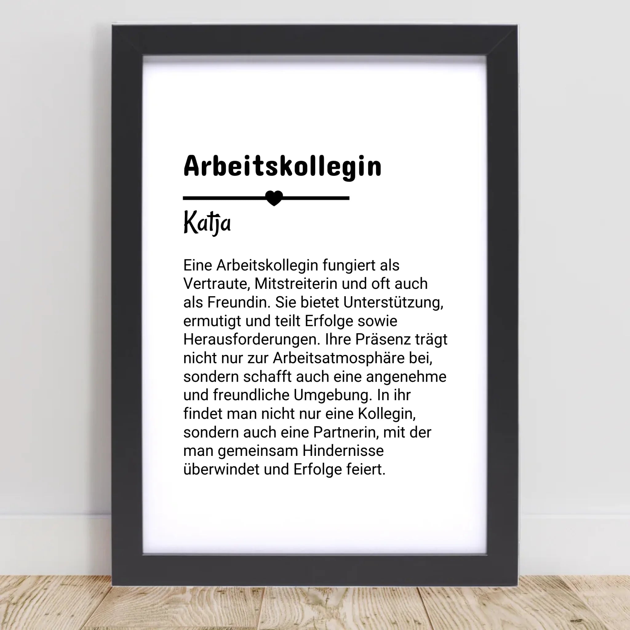 Arbeitskollegin Definition Poster Geschenk personalisiert - Cantty