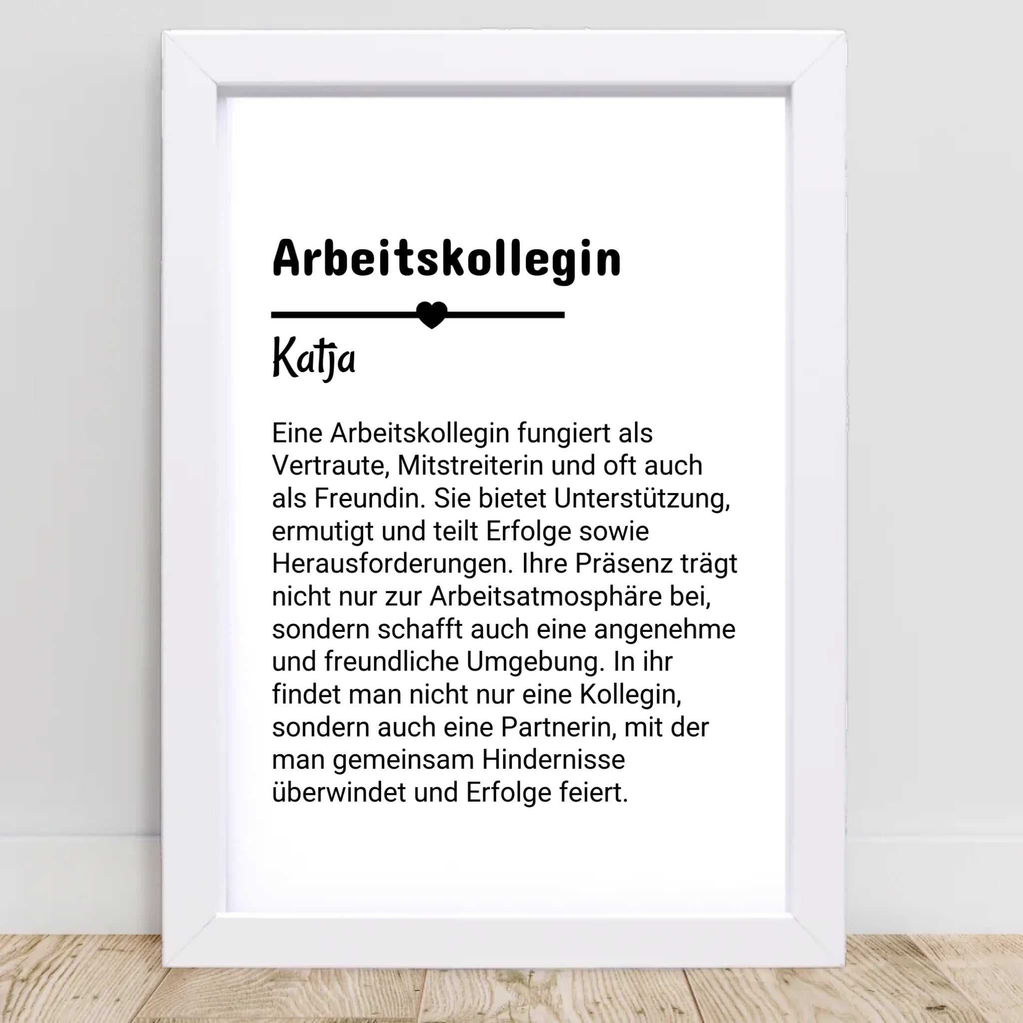 Arbeitskollegin Definition Poster Geschenk personalisiert - Cantty