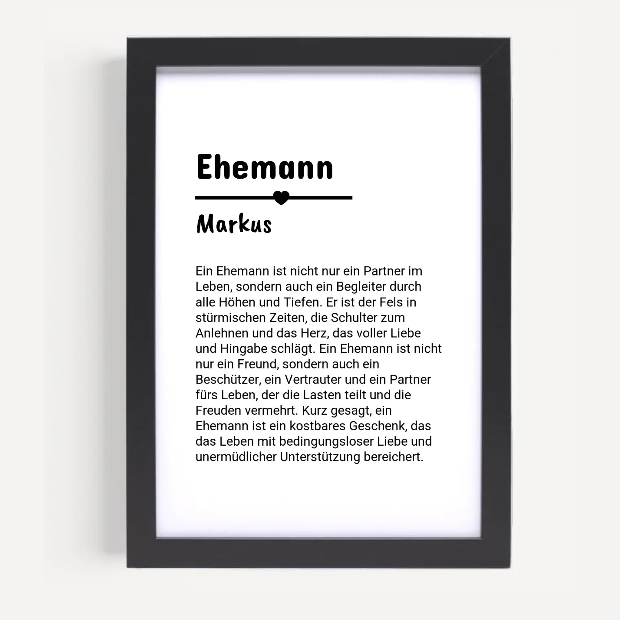 Ehemann Definition Poster Geschenk personalisiert - Cantty