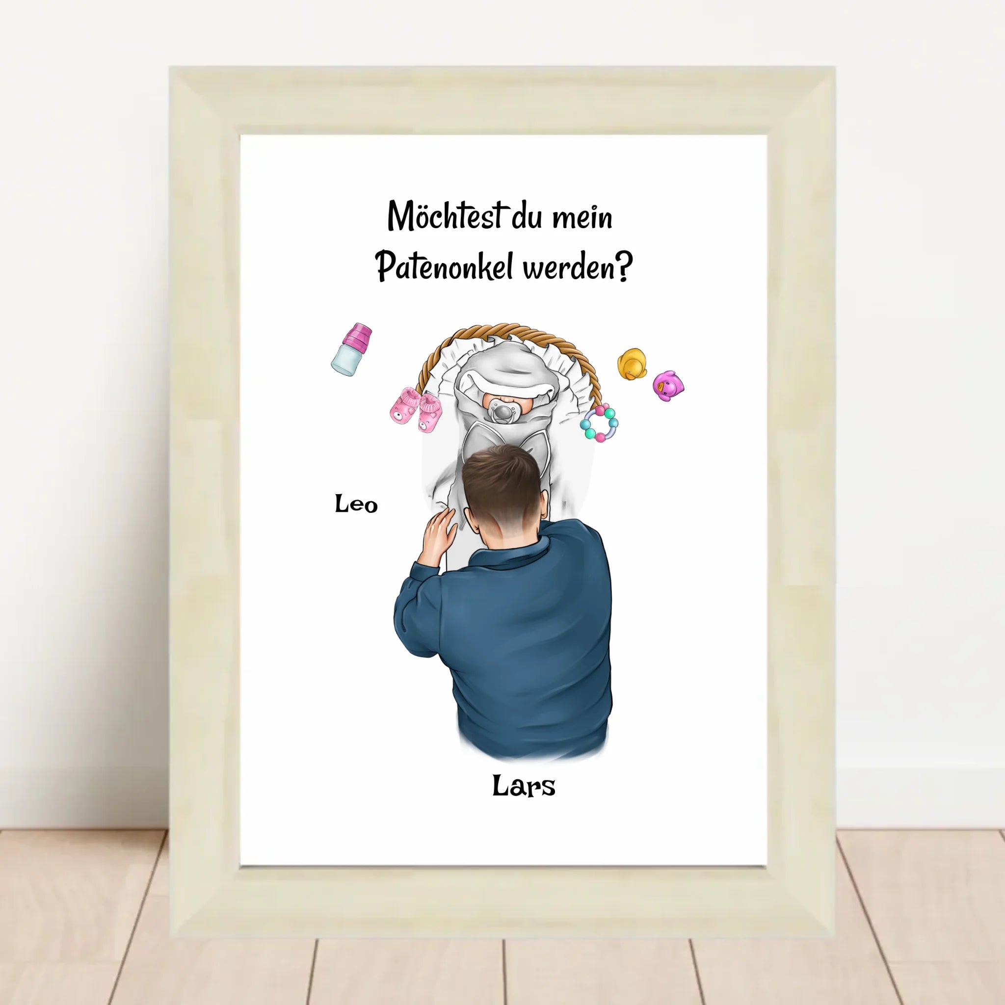 Patenonkel fragen Poster Geschenk personalisiert - Cantty