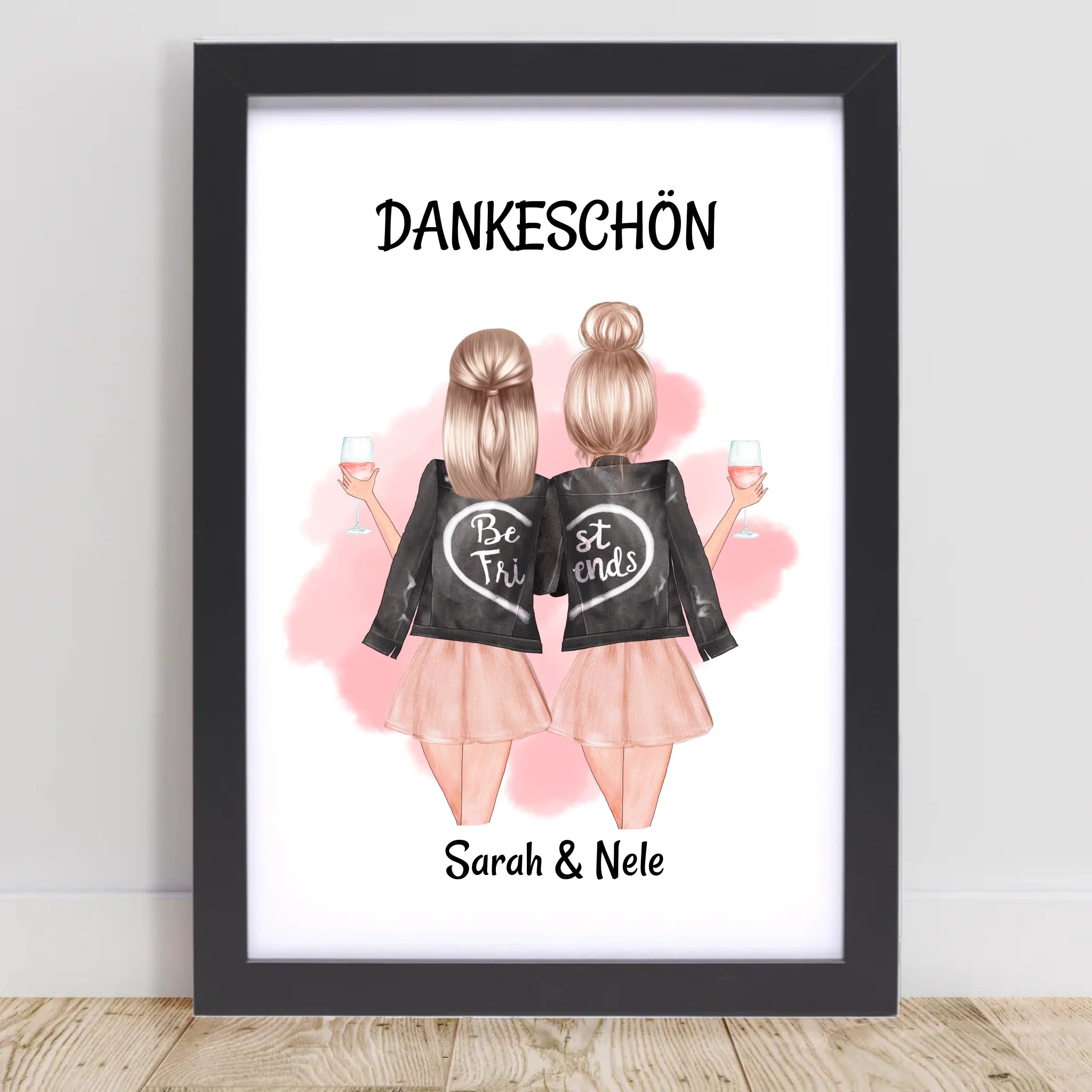 Beste Freundin Danke Geschenk Bild & Poster - Cantty