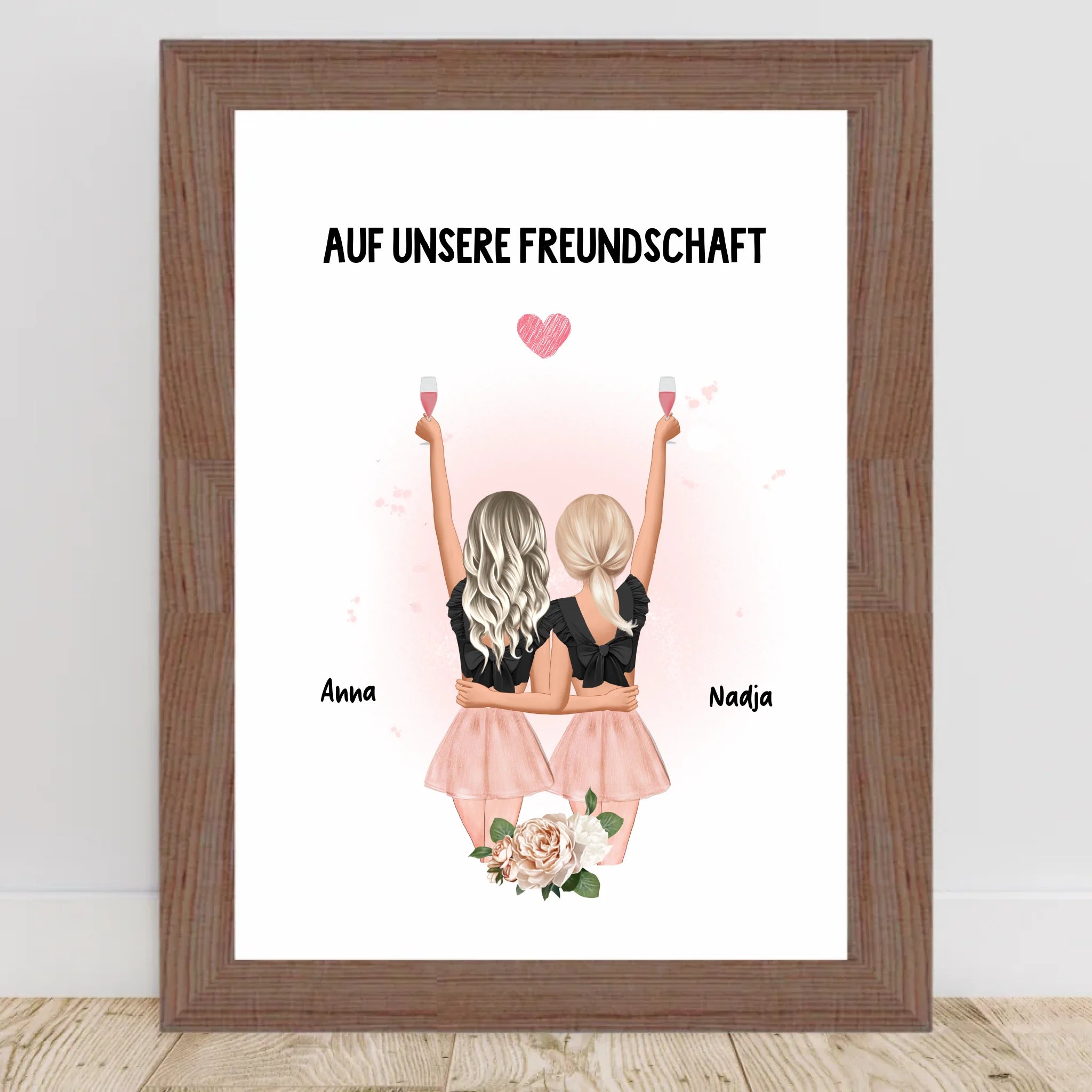 BFF Geschenk Bild & Poster personalisiert - Cantty