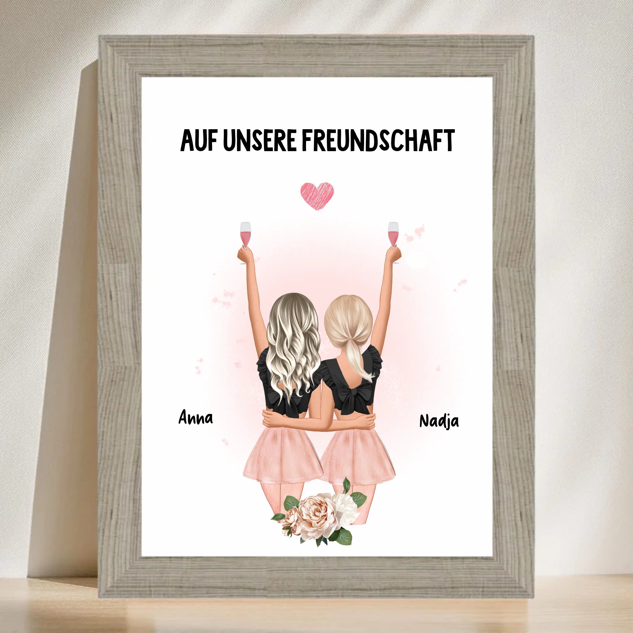 BFF Geschenk Bild & Poster personalisiert - Cantty
