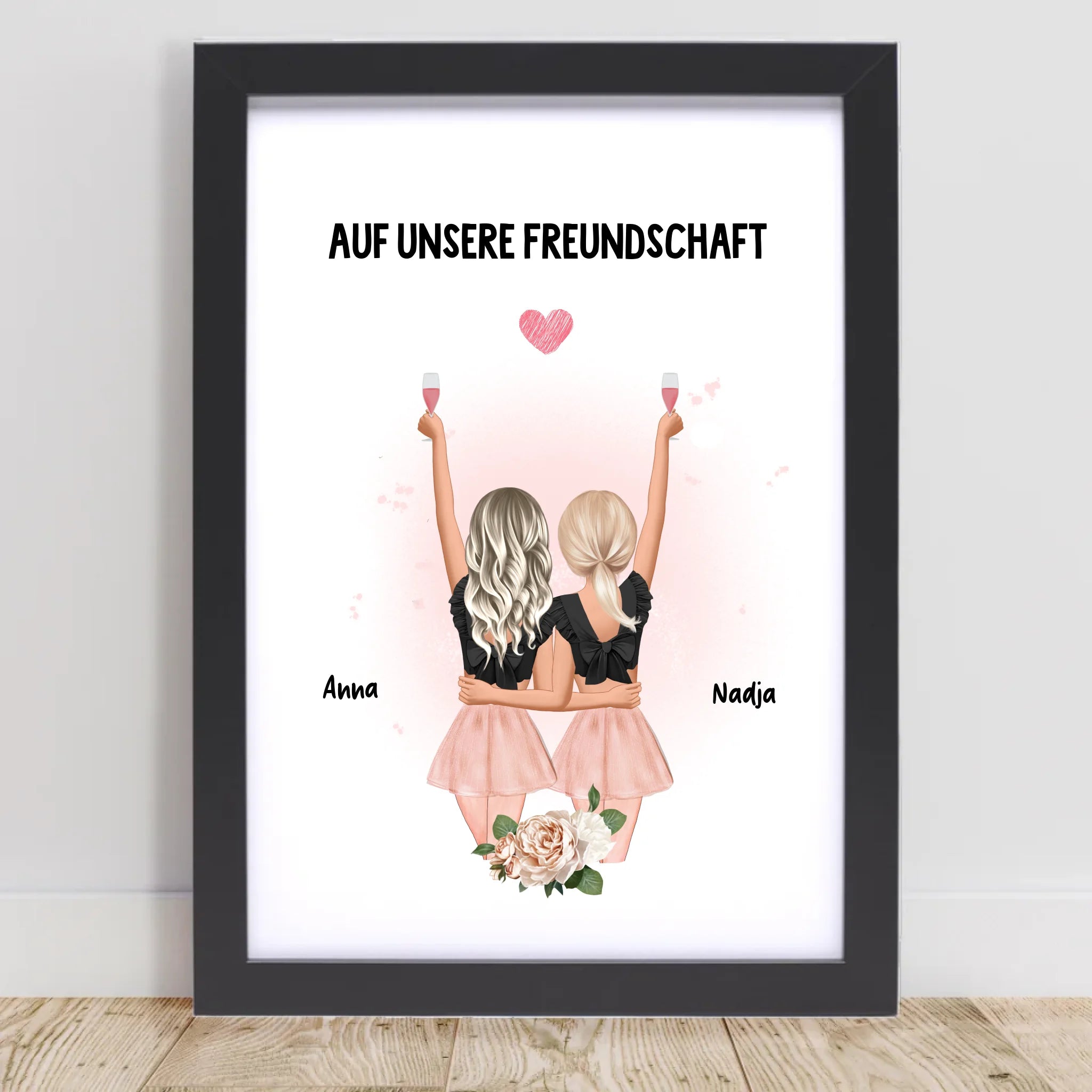 BFF Geschenk Bild & Poster personalisiert - Cantty