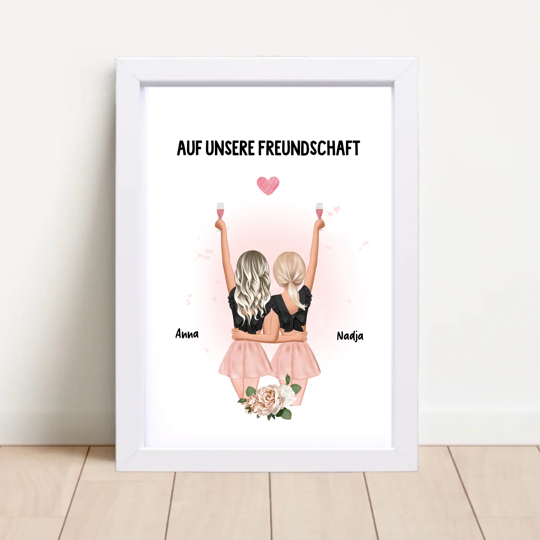 BFF Geschenk Bild & Poster personalisiert - Cantty