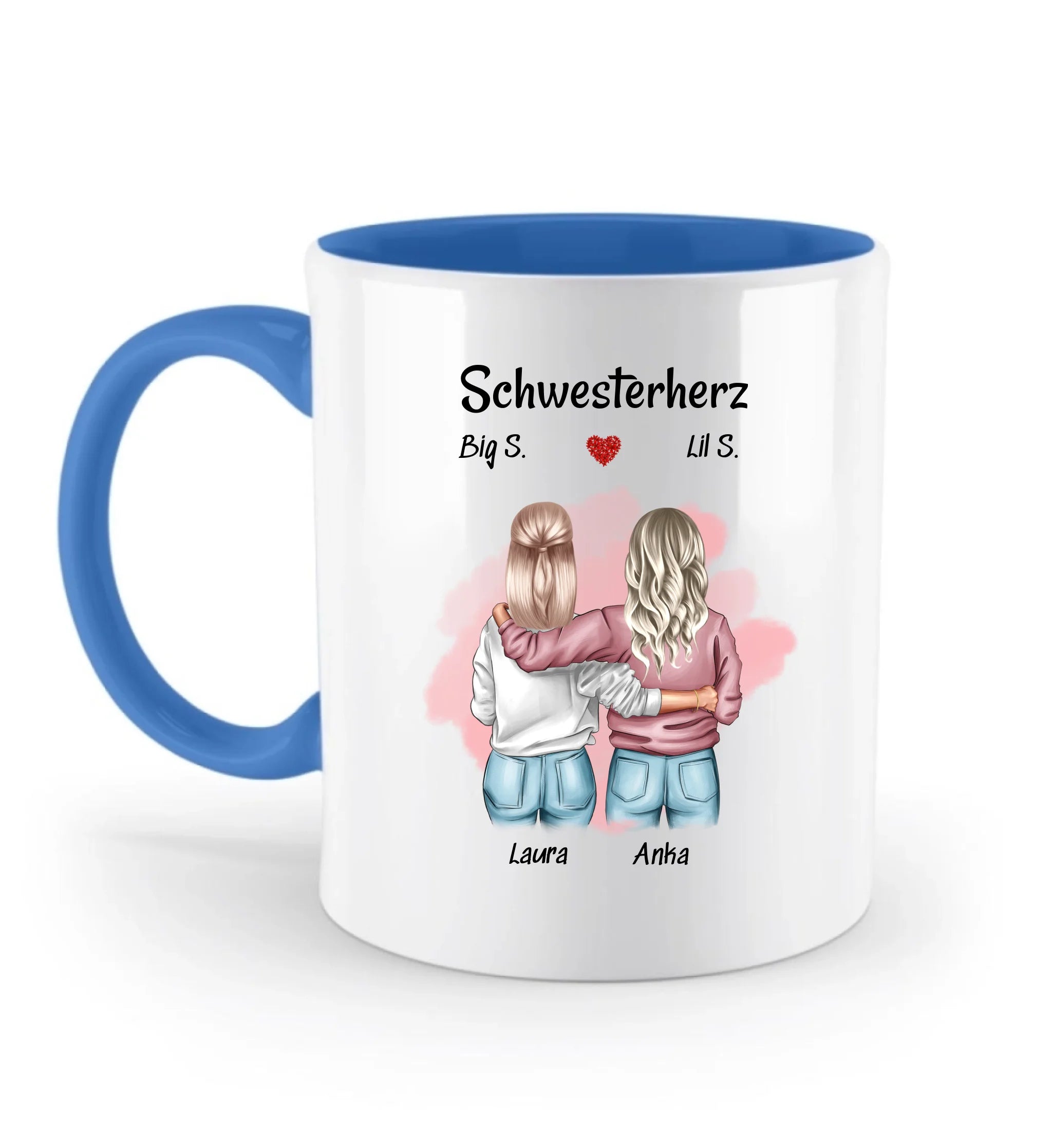 Schwester Danke Geschenk Tasse personalisiert gestalten - Cantty