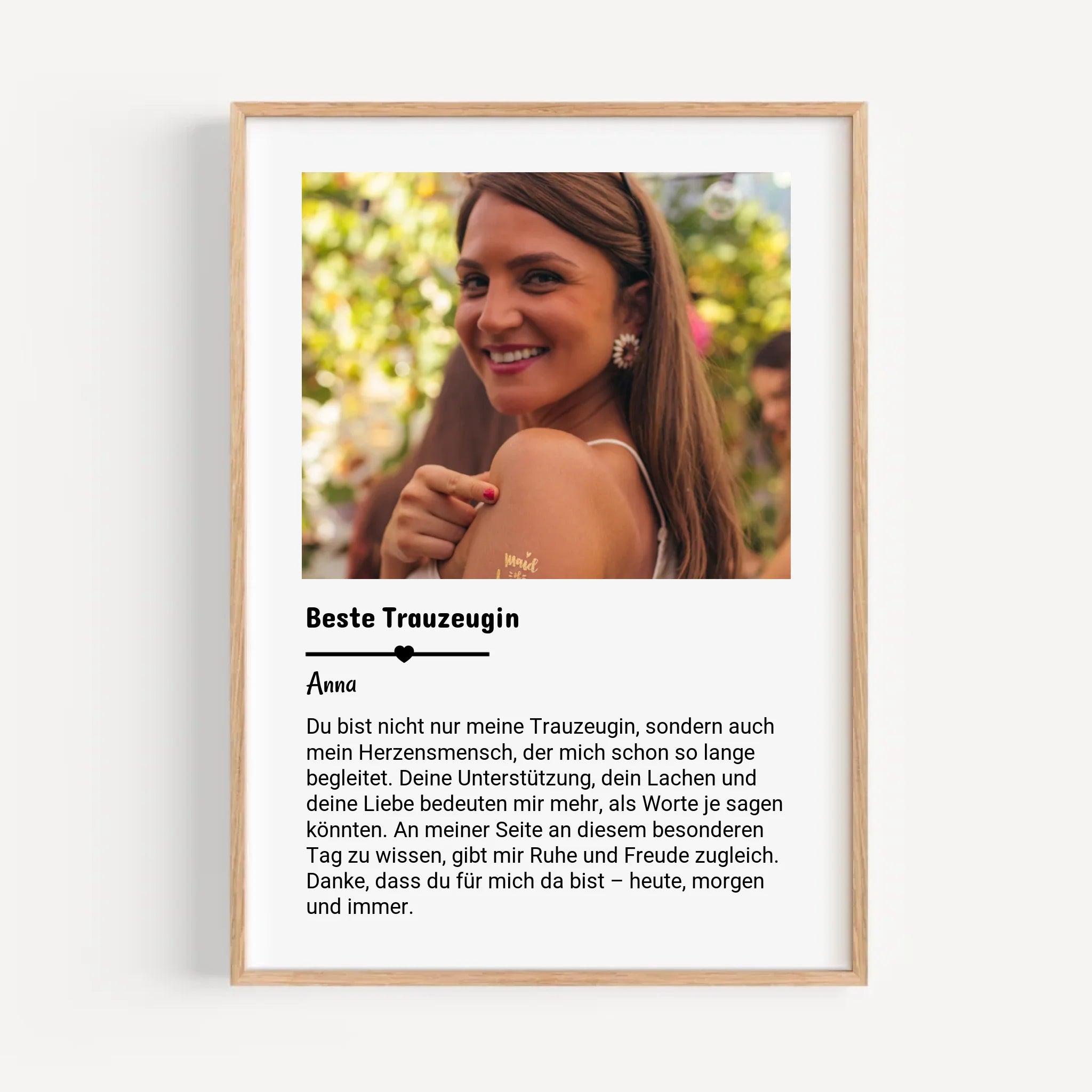 Beste Trauzeugin Geschenk: Foto mit Definition - Cantty
