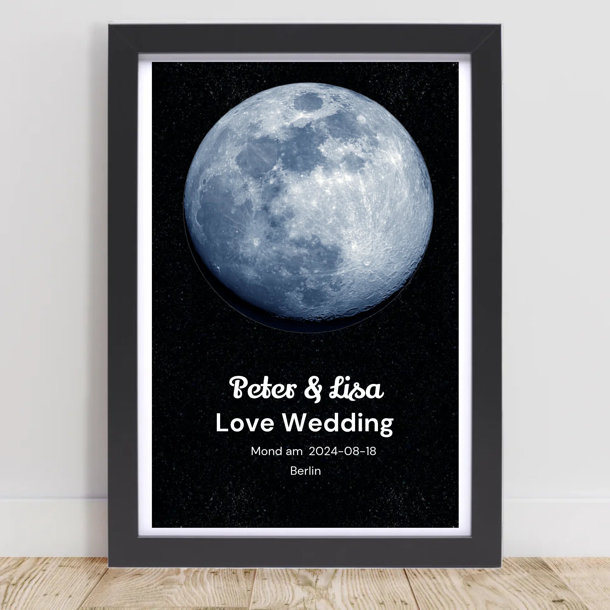 Mondposter Hochzeitstag Geschenk personalisiert - Cantty