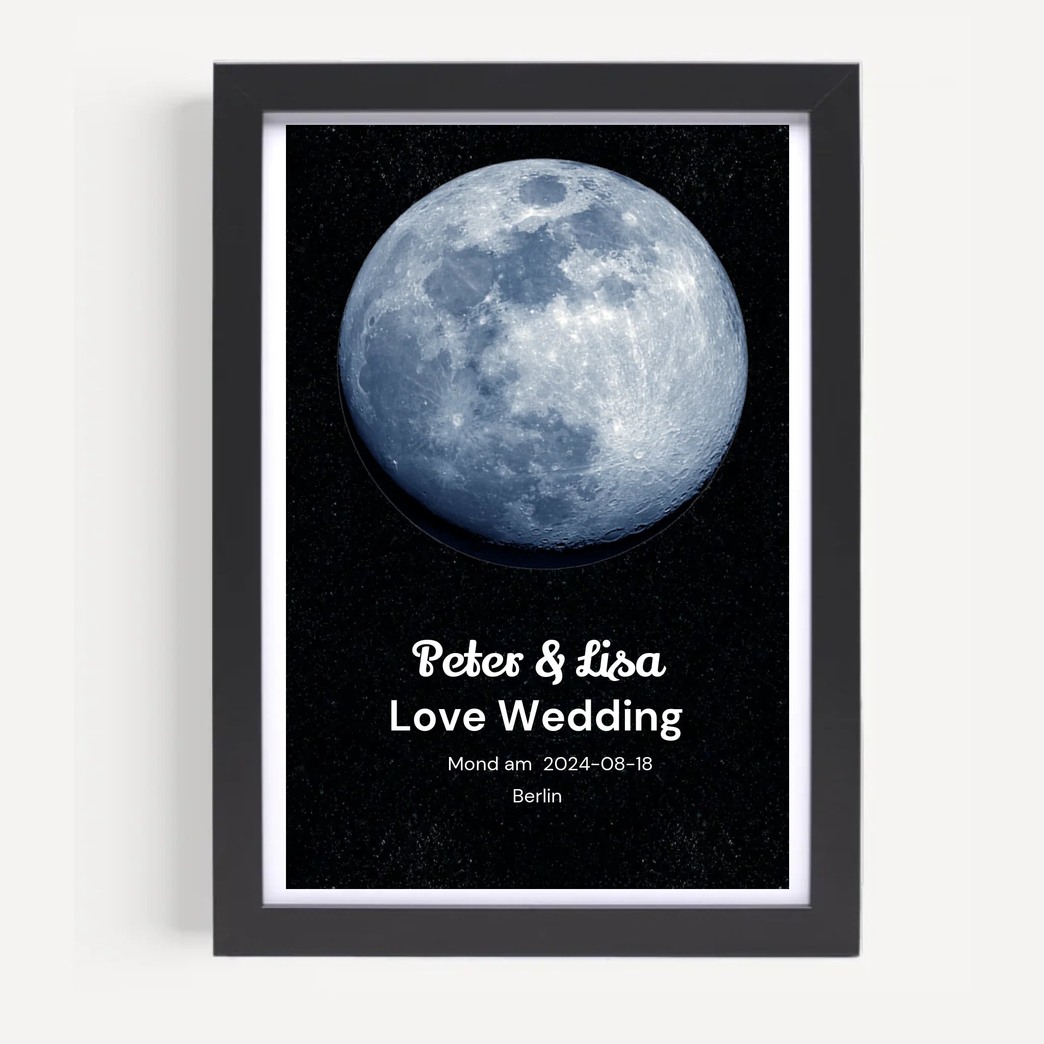 Mondposter Hochzeitstag Geschenk personalisiert - Cantty