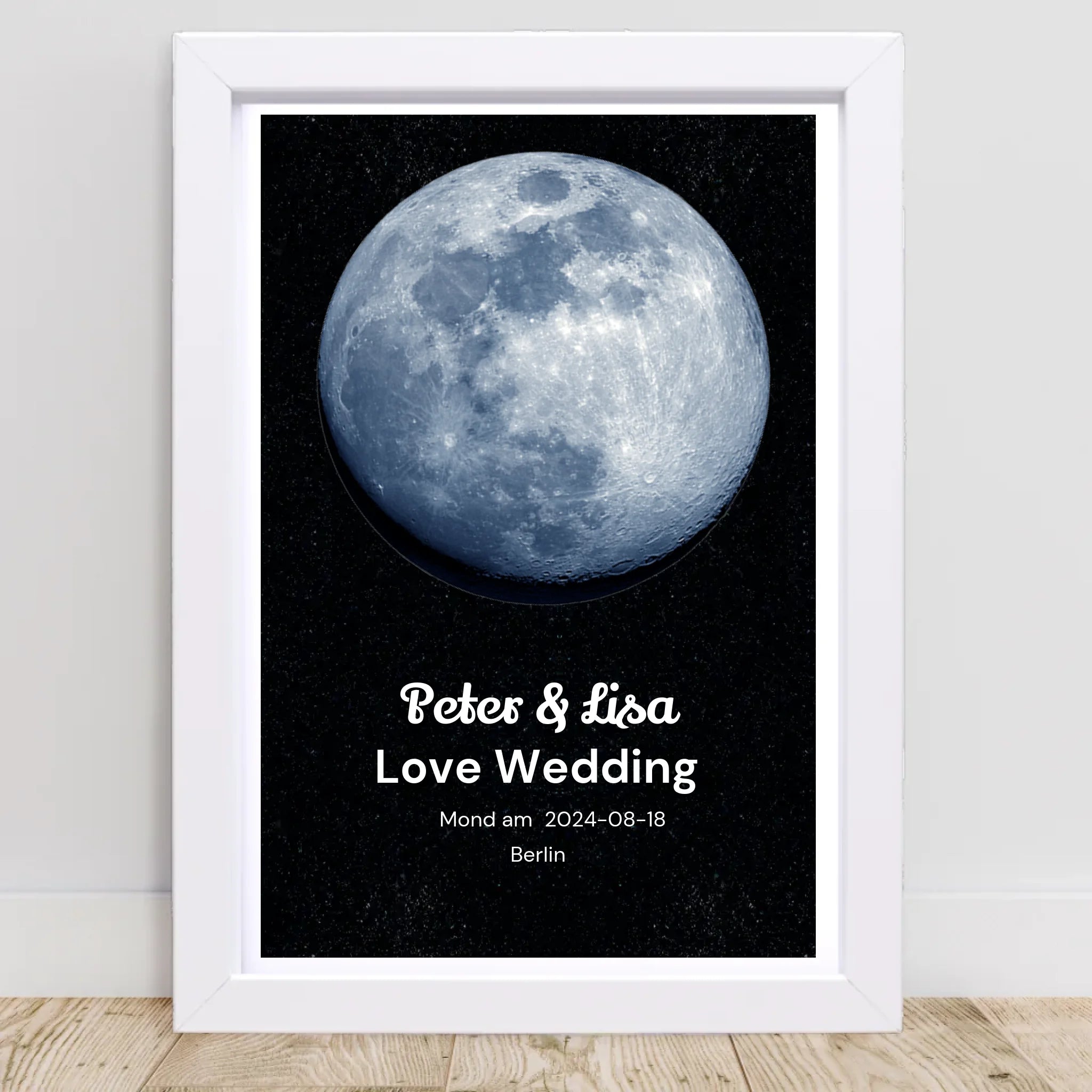 Mondposter Hochzeitstag Geschenk personalisiert - Cantty